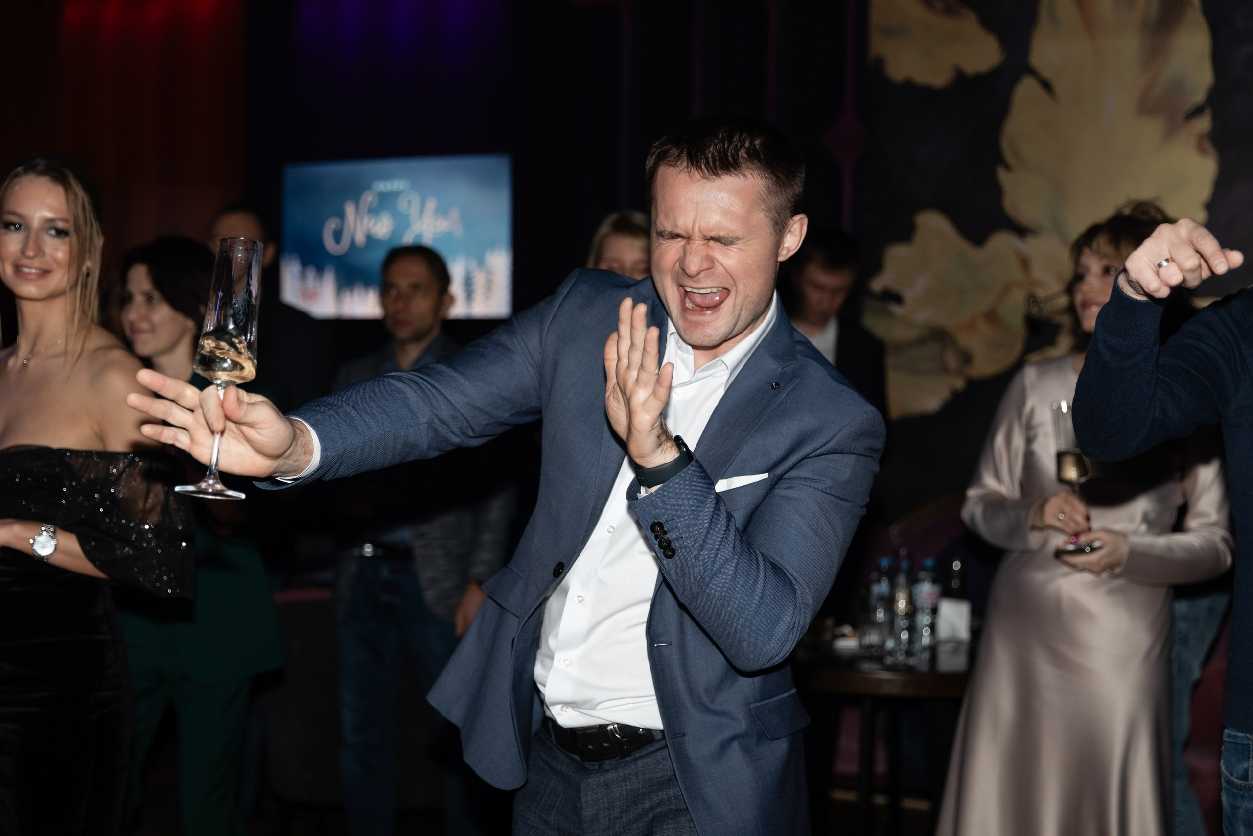 Новогодний корпоратив (Караоке клуб Who is who). Татьяна Чернышова свадебный фотограф Москва