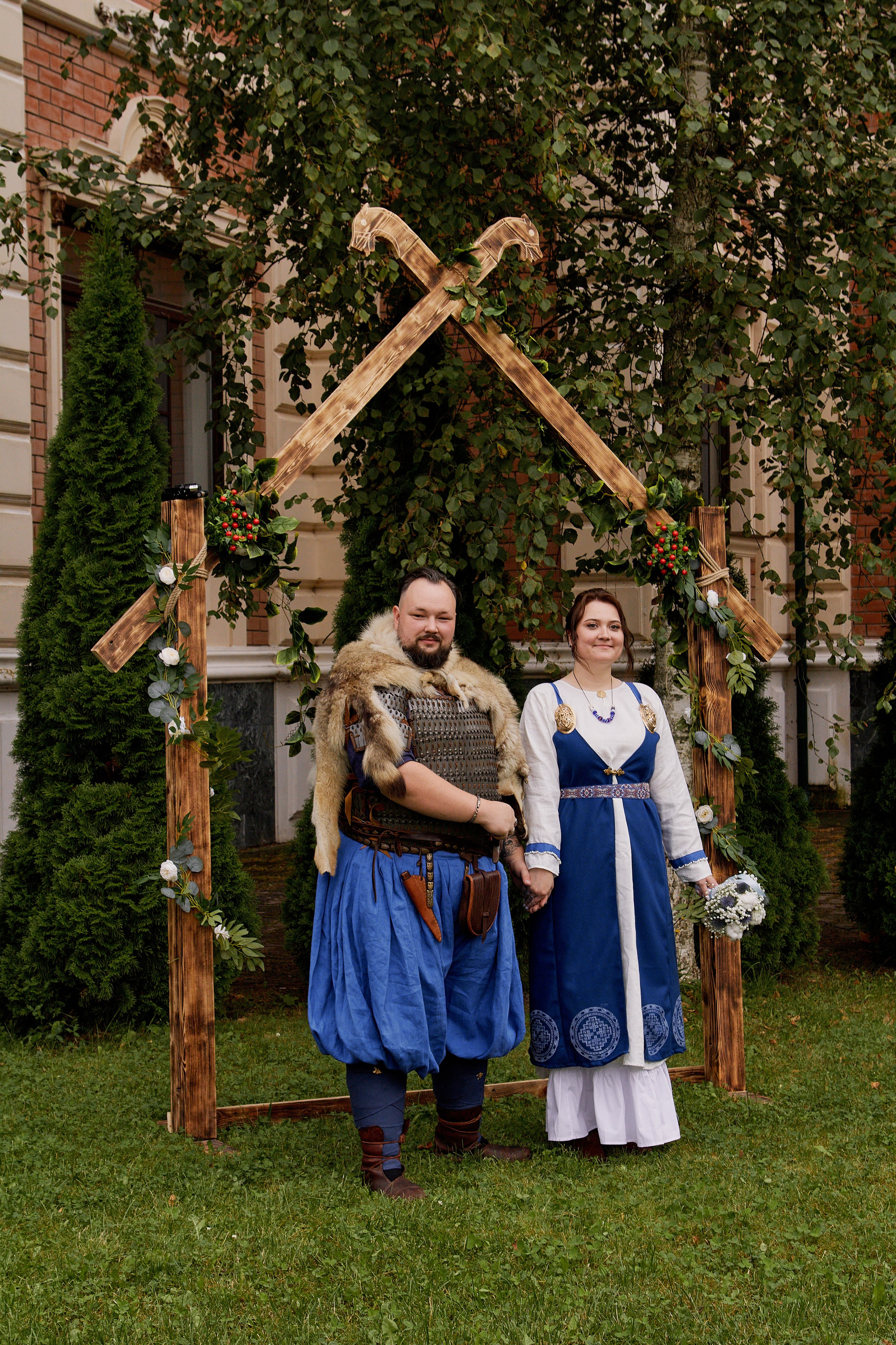 Юлия и Антон. Выездная роспись в стиле викингов. Фотограф лавстори Москва/МО Приятелева Ангелина