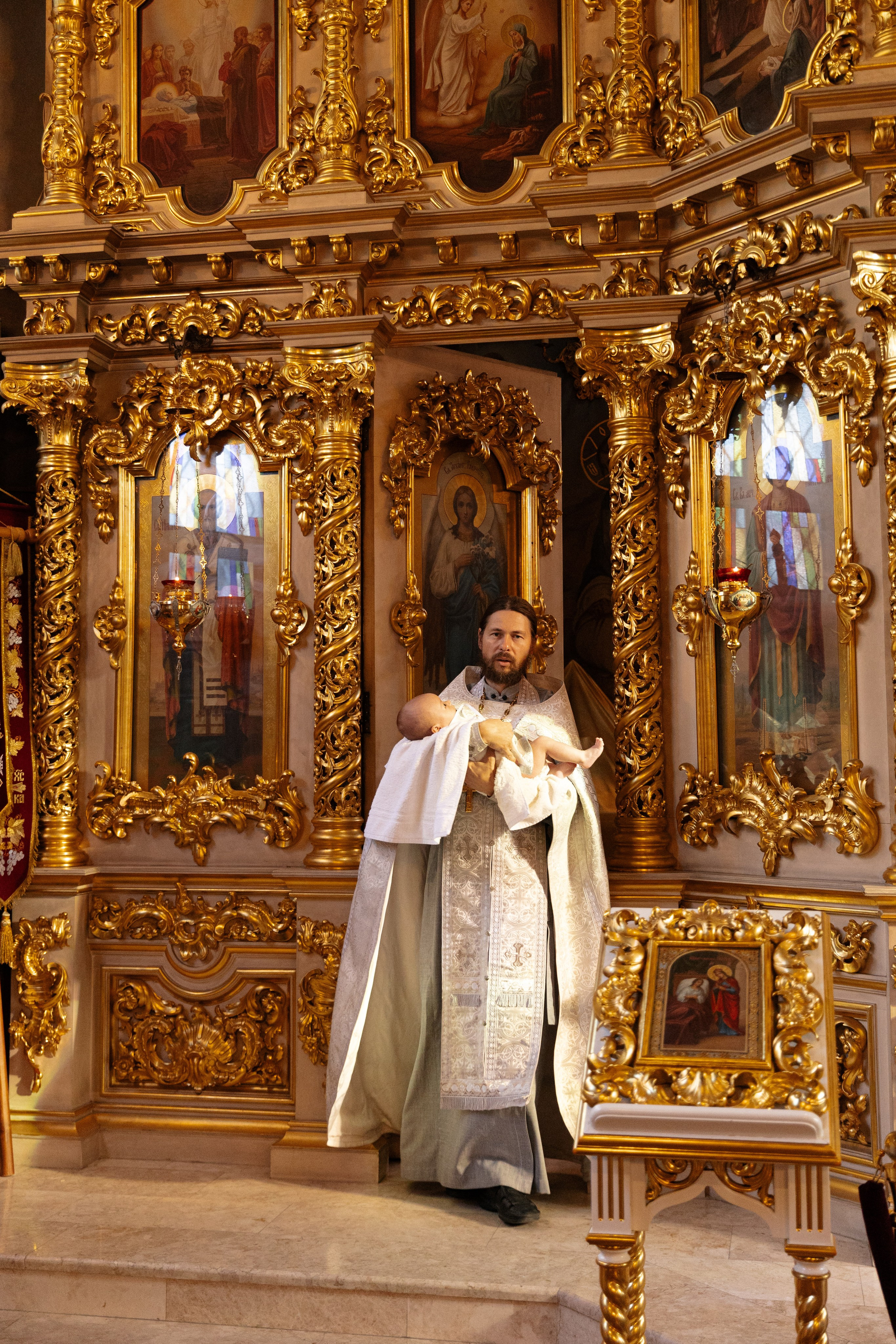 Крещение в Церкви иконы Божией Матери Целительницы. Свадебный фотограф и видеограф Краснодар, Ростов, Сочи, Новороссийск