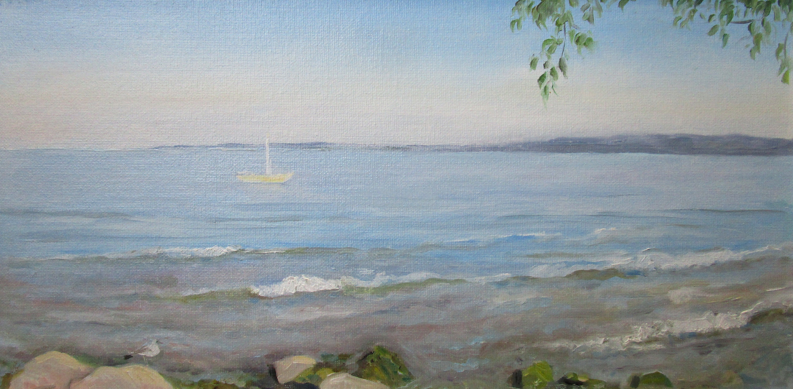 "Балтийское море в солнечный день, Эстония", холст / масло, 2012