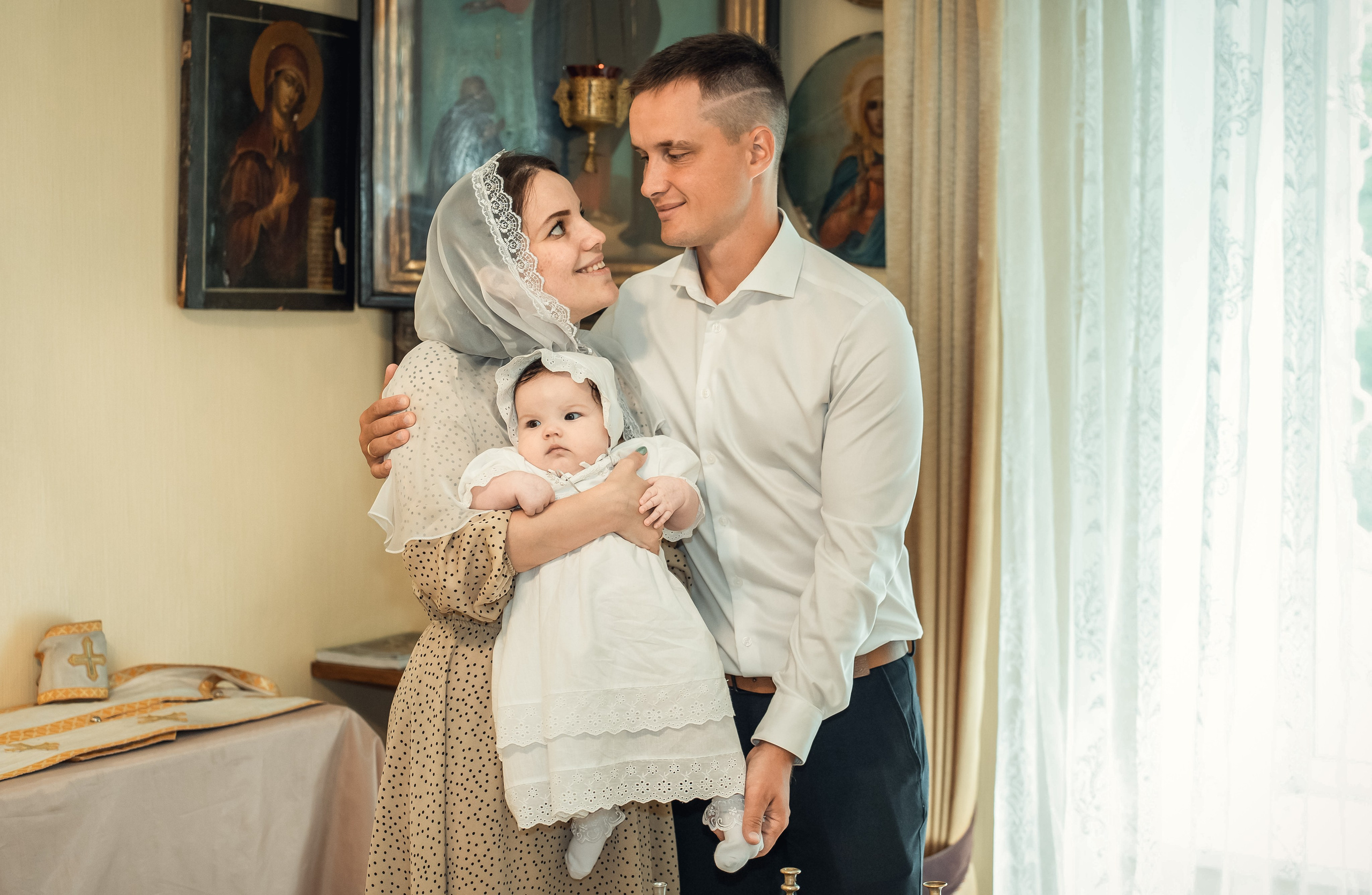 Крещение Софии в соборе Всех Святых. Фотограф на Крещение Тула и Венчание в Туле, детский и семейный фотограф