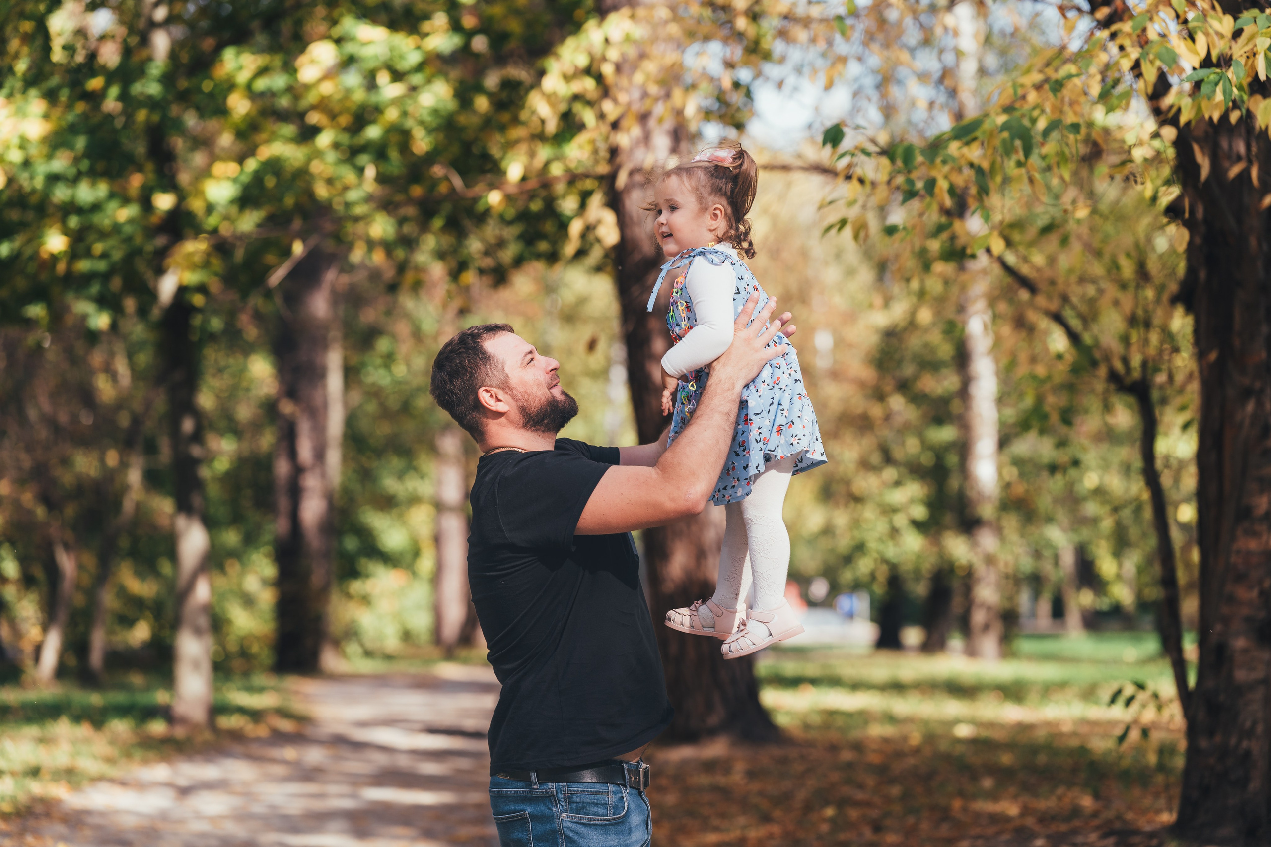 Денис с дочкой, Балашиха, парк Пехорка. Наталья Дукалова фотограф Щелково Королев Пушкино Москва Балашиха