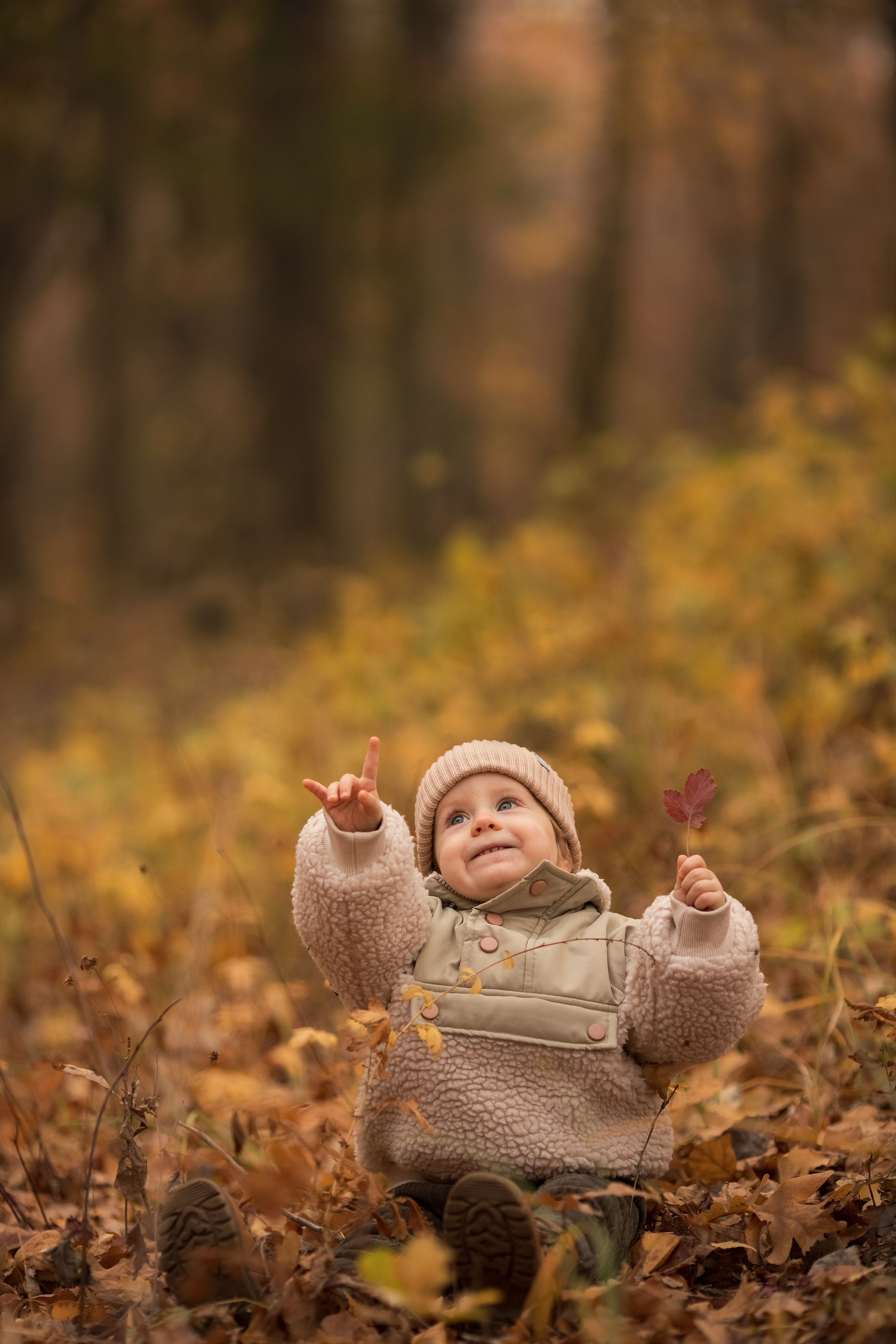 Осень в лесу. Семейный и детский фотограф в Саратове Полина Коткина