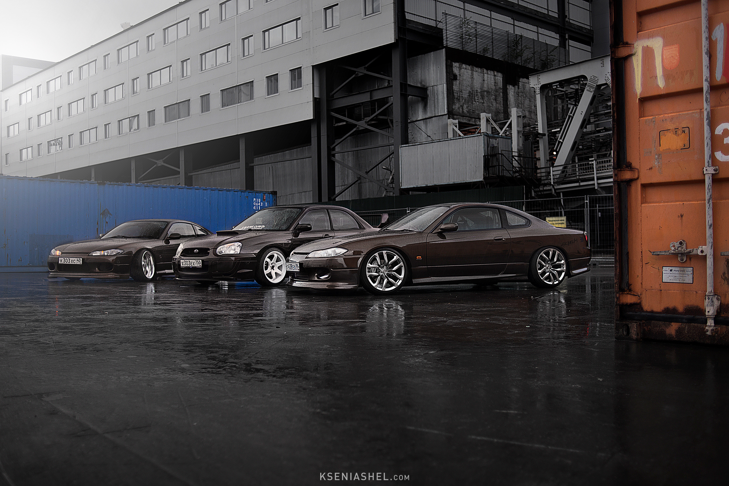 Silvia s15×2 and Impreza. Ksenia Shel | Automotive Photography