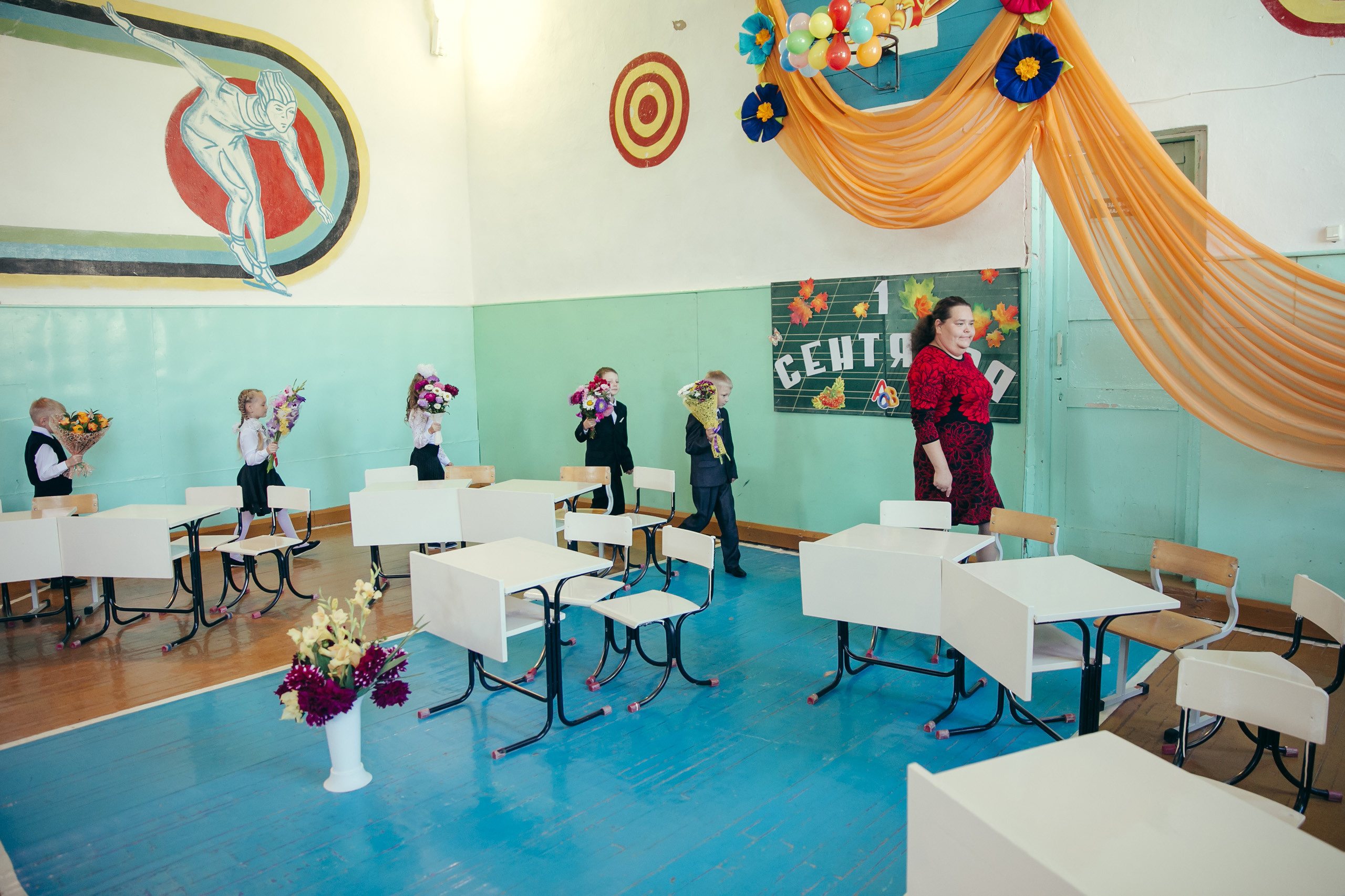 1 сентября в деревне. Фотограф Слава Кайгородов