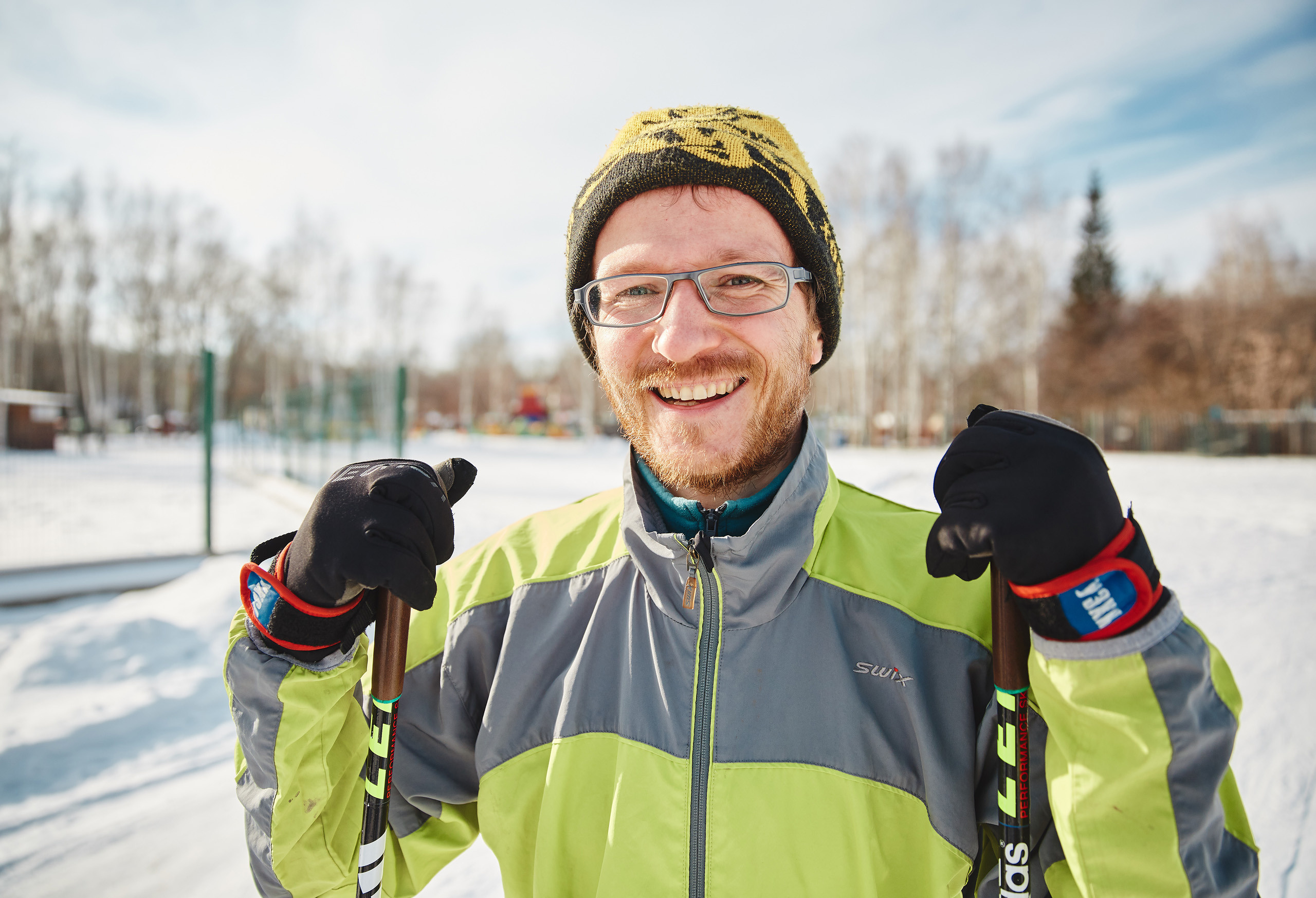 Урок скандинавской ходьбы. Фотограф Слава Кайгородов