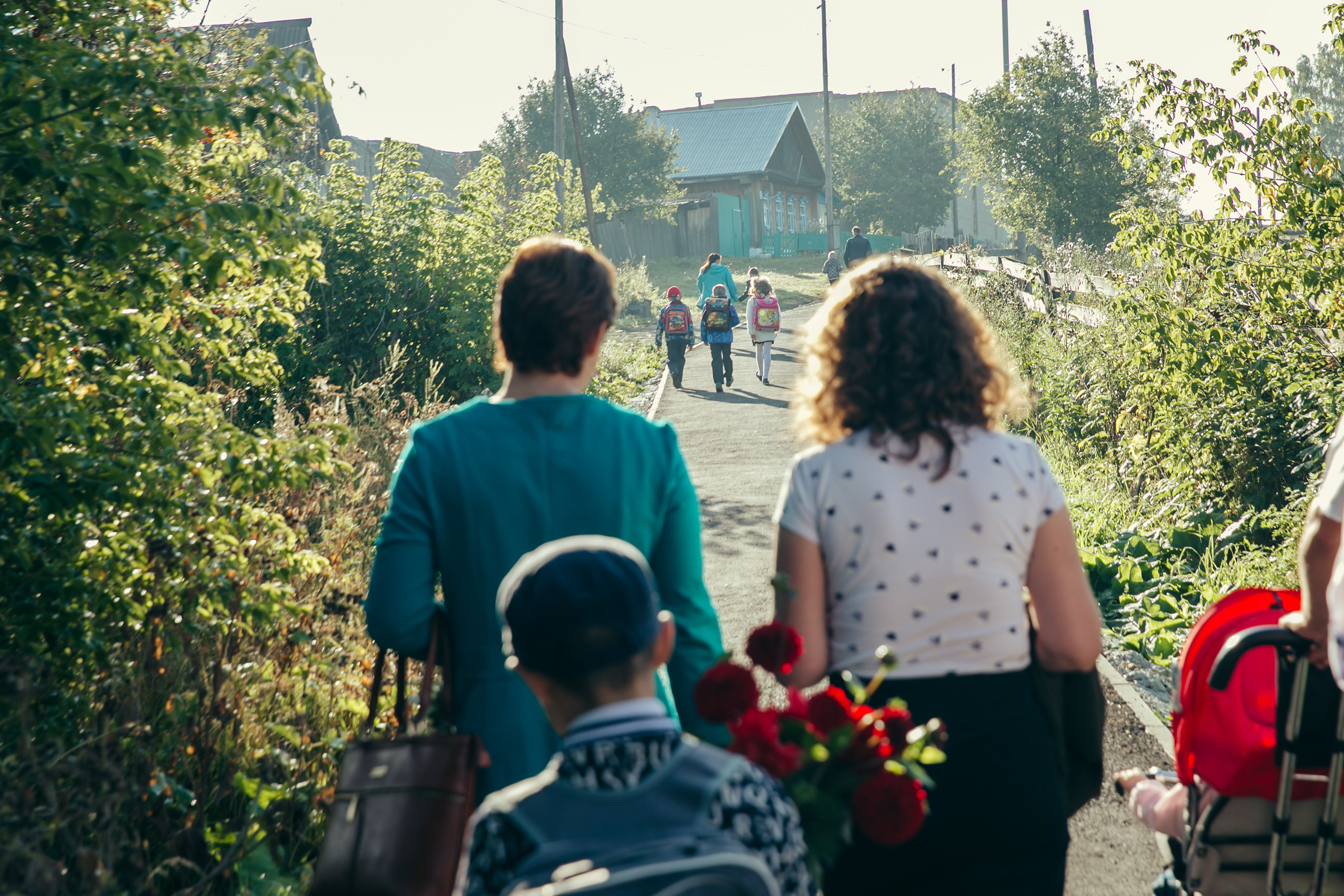 1 сентября в деревне. Фотограф Слава Кайгородов