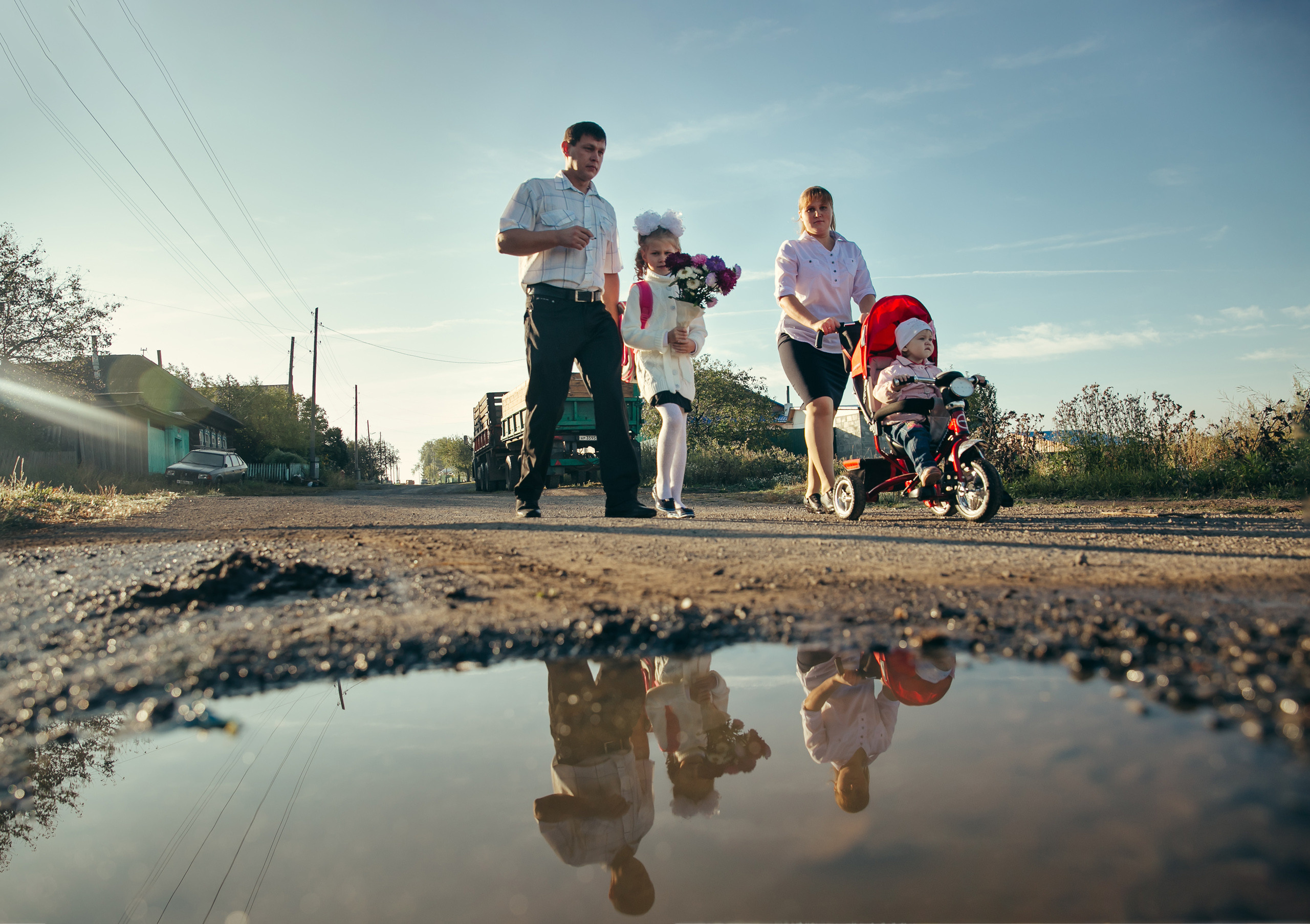 1 сентября в деревне. Фотограф Слава Кайгородов