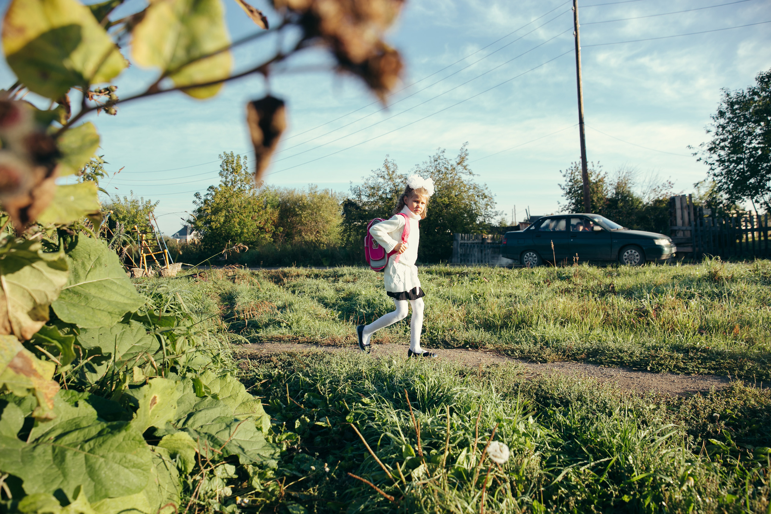 1 сентября в деревне. Фотограф Слава Кайгородов
