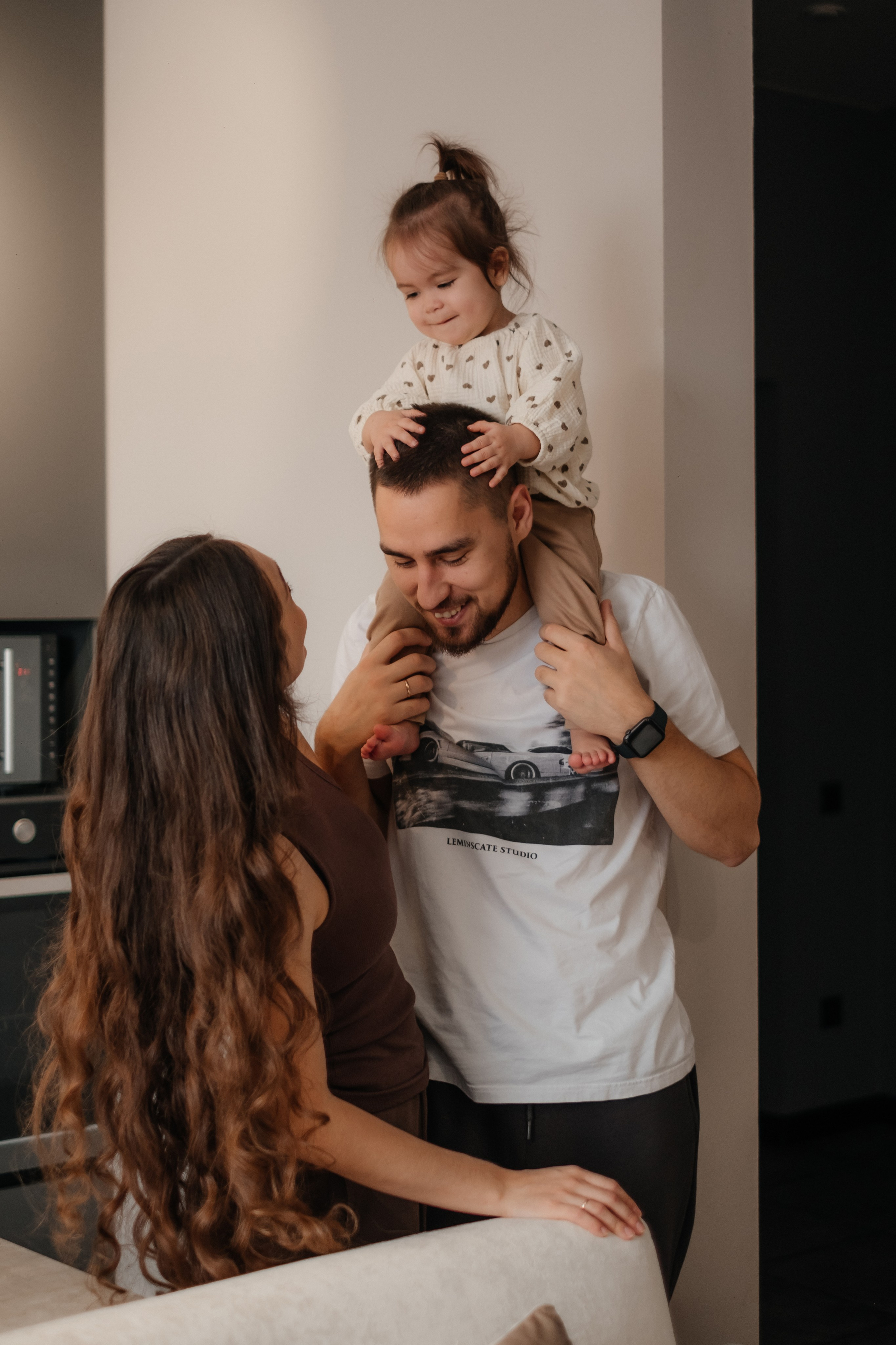 Катя, Саша и Еся | домашняя съемка. Фотограф в Новосибирске Диана Ильиных