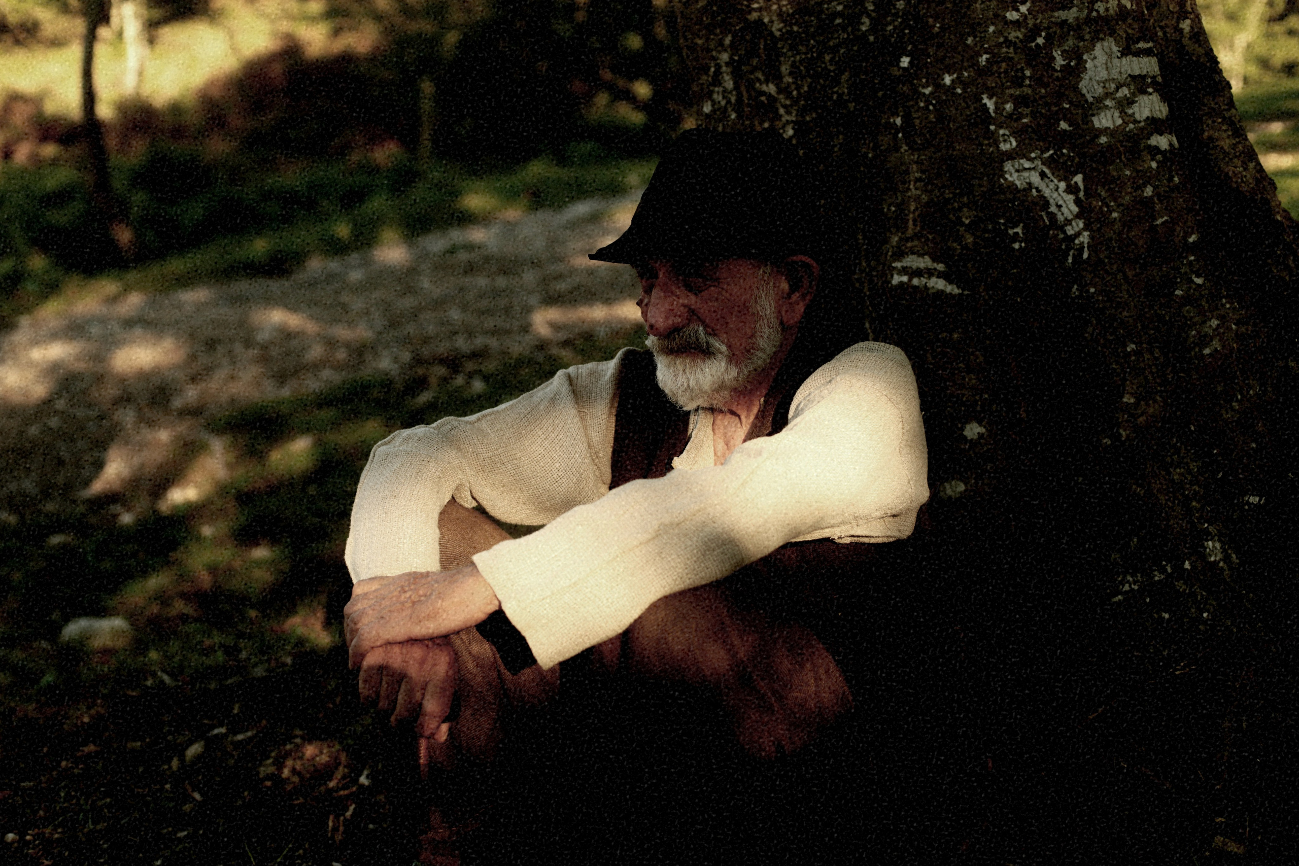 Кинематографическая съемка. Старик и дети. Ekaterina Beridze