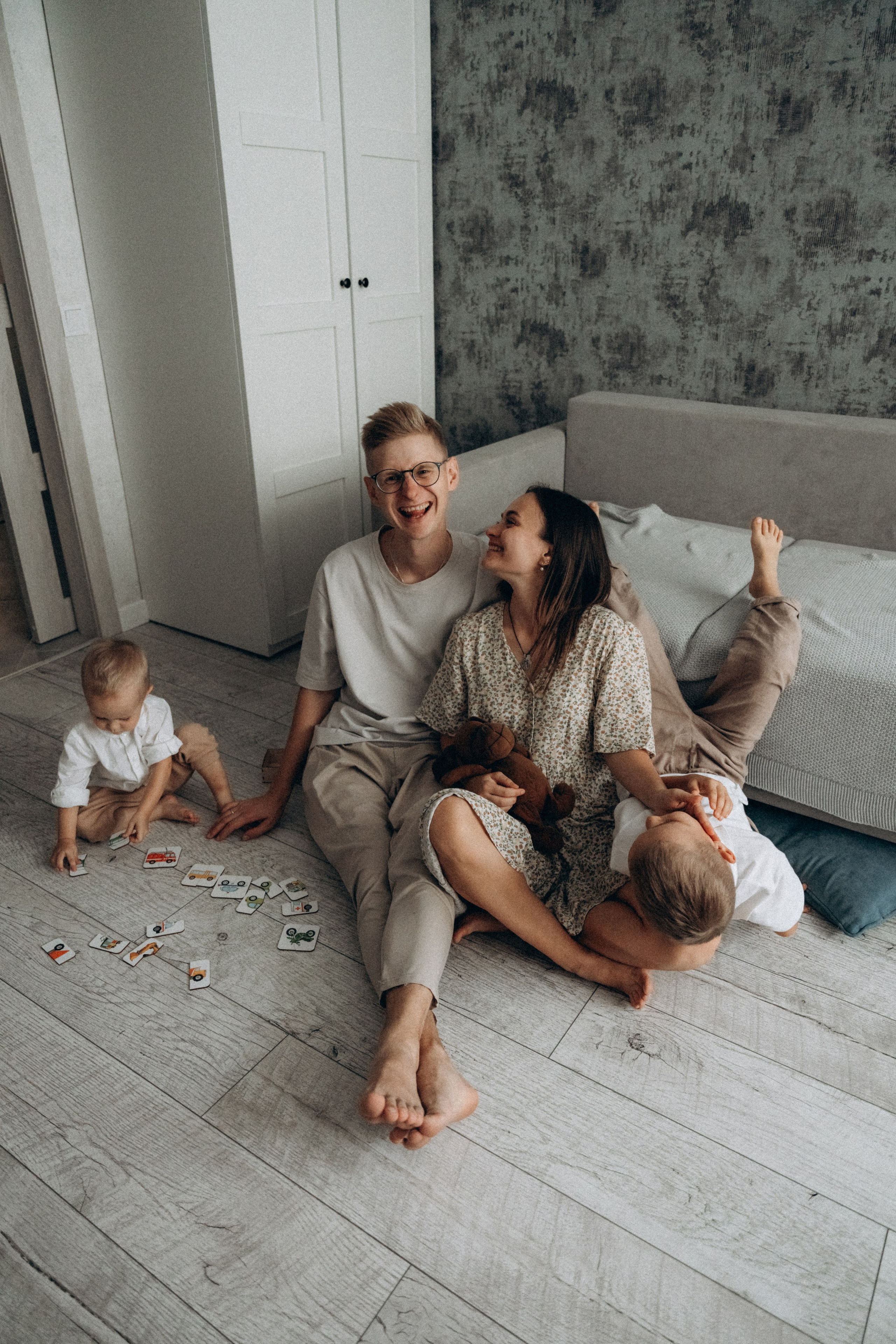 Вика, Сергей, Ян и Сава. Фотограф Мария Миллс | Минск