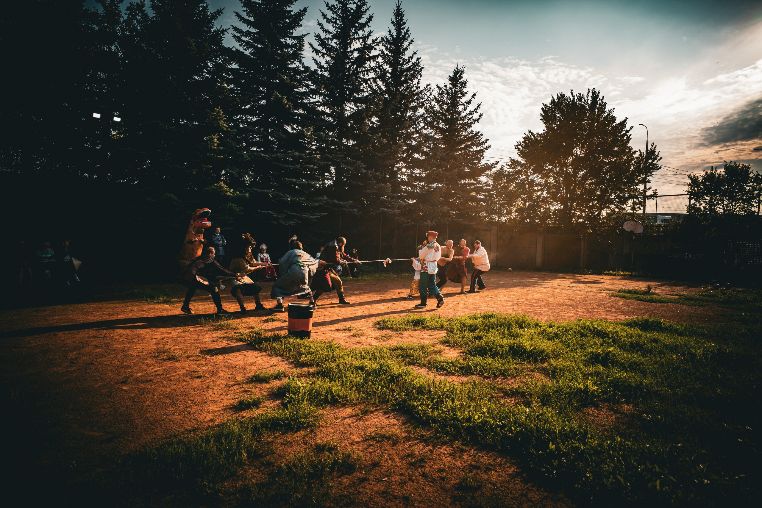 Свадебные конкурсы на открытом воздухе