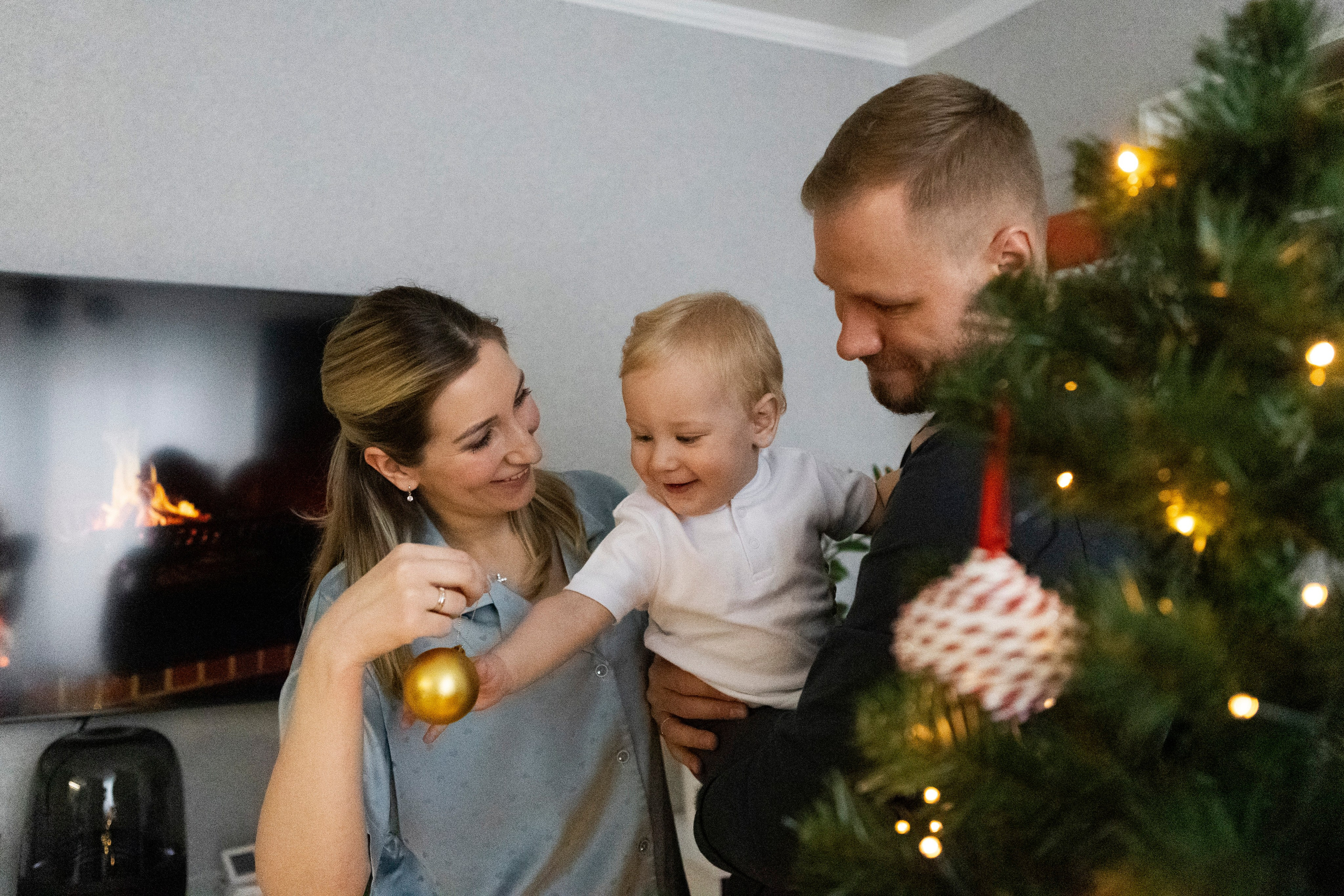 Домашняя новогодняя фотосессия. Семейный и портретный фотограф в Москве Елена Флегант