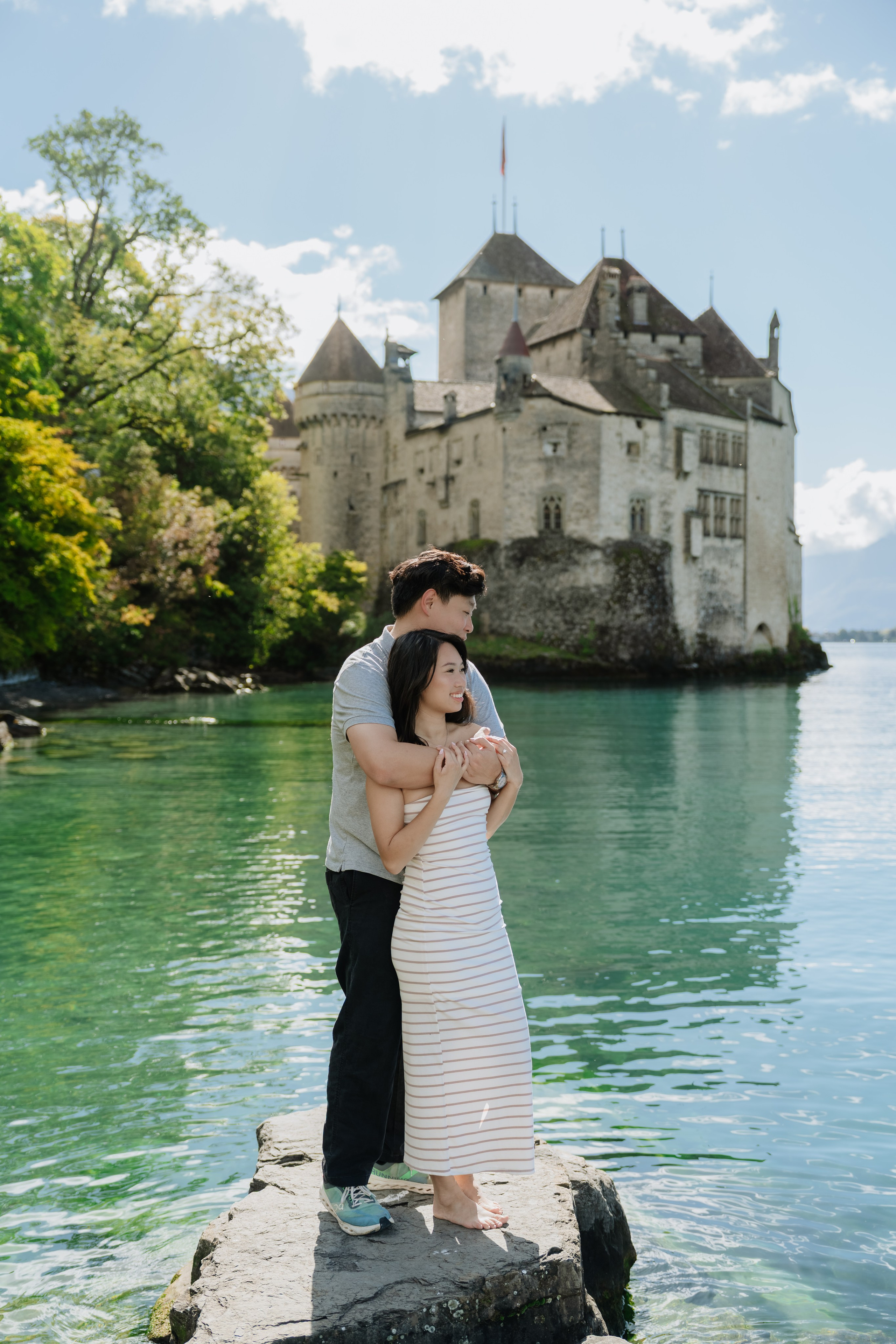 Stephanie & Dominick | Proposal Montreux. Профессиональный свадебный фотограф в Женеве и Швейцарии | Таня Вовчецкая