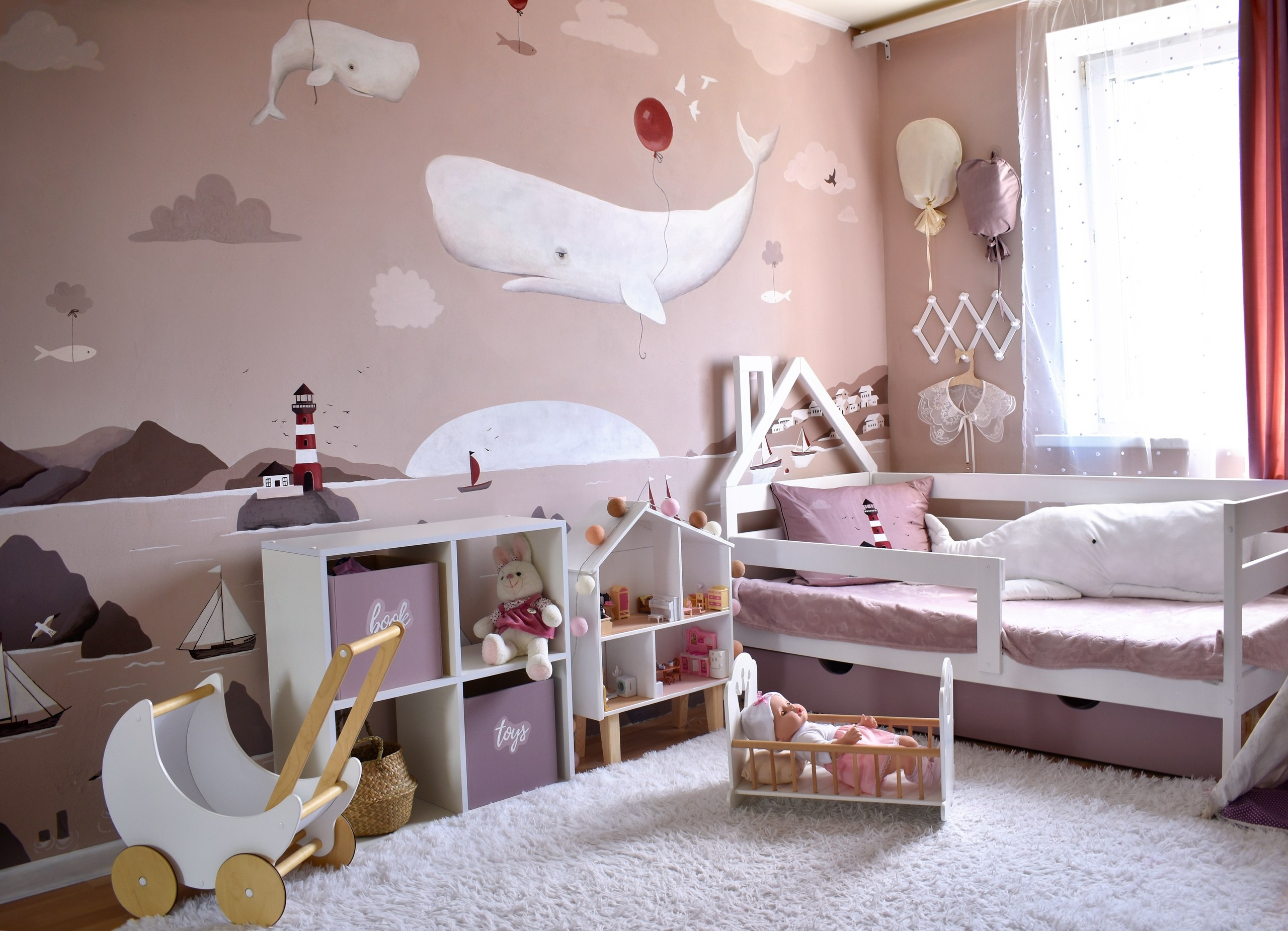 До и после. Роспись стен и декор в детских комнатах Москва и Подмосковье