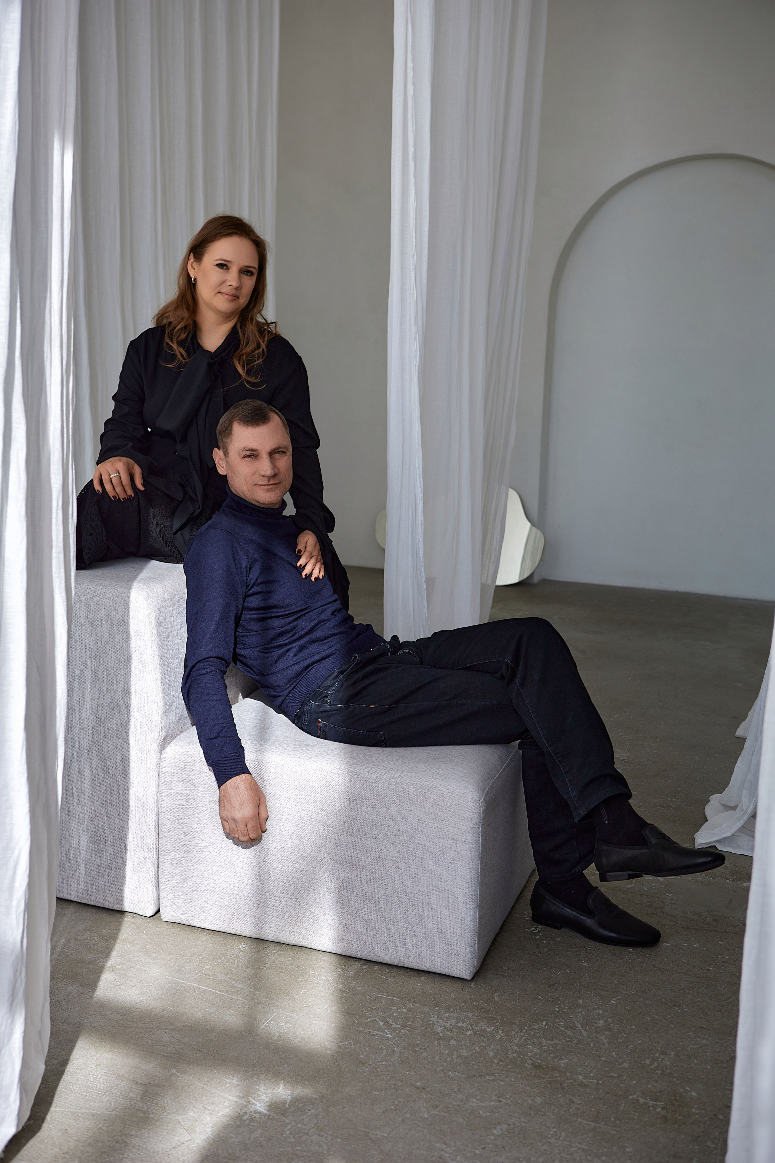 Студийная фотосессия для семейной пары. Портретный, свадебный и семейный фотограф в Краснодаре Михеева Светлана