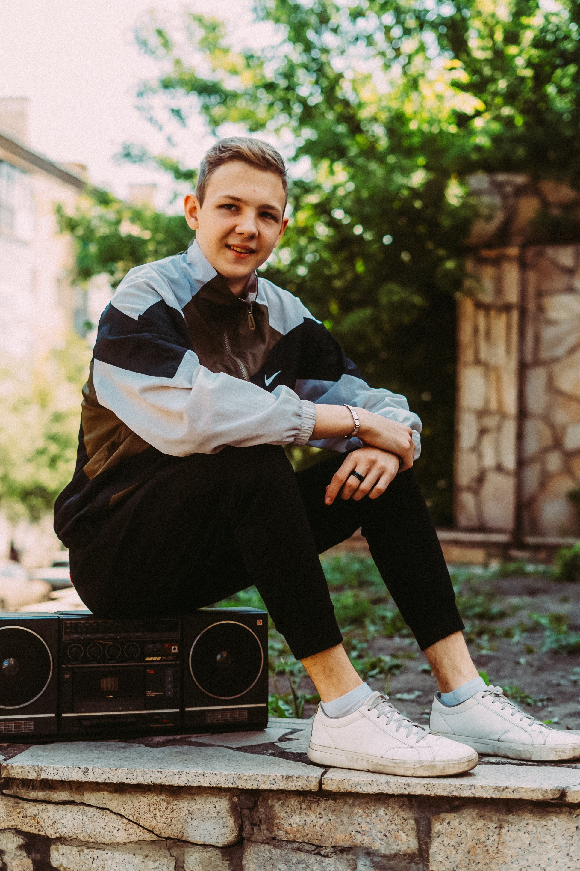 Фотосессия для школьников в стиле 90х. Фотографы Харины Иван и Светлана Красноярск