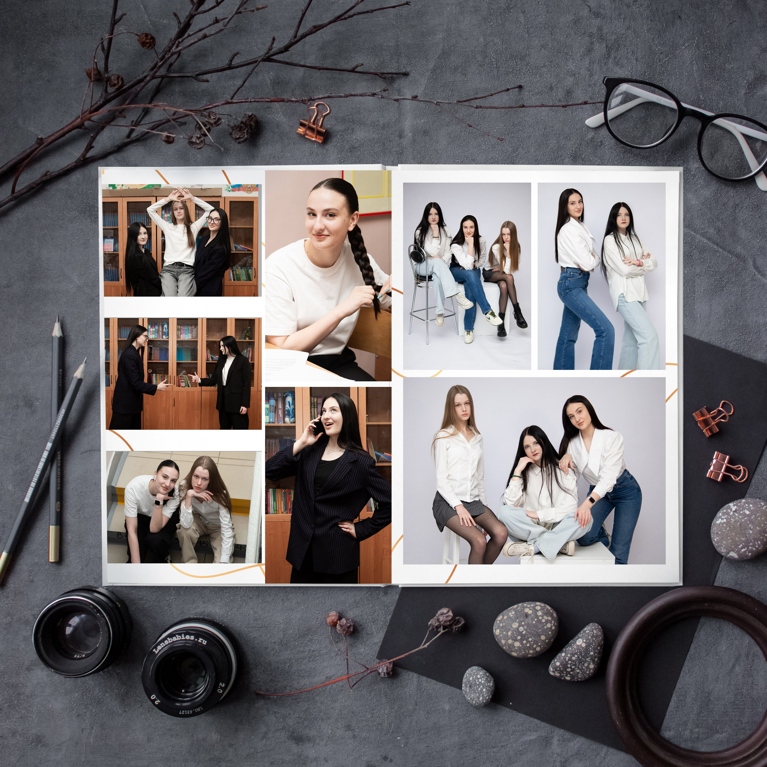 Альбом 5 разворотов Старшая Школа. Выпускные Альбомы и Фотосессии п. Кавалерово