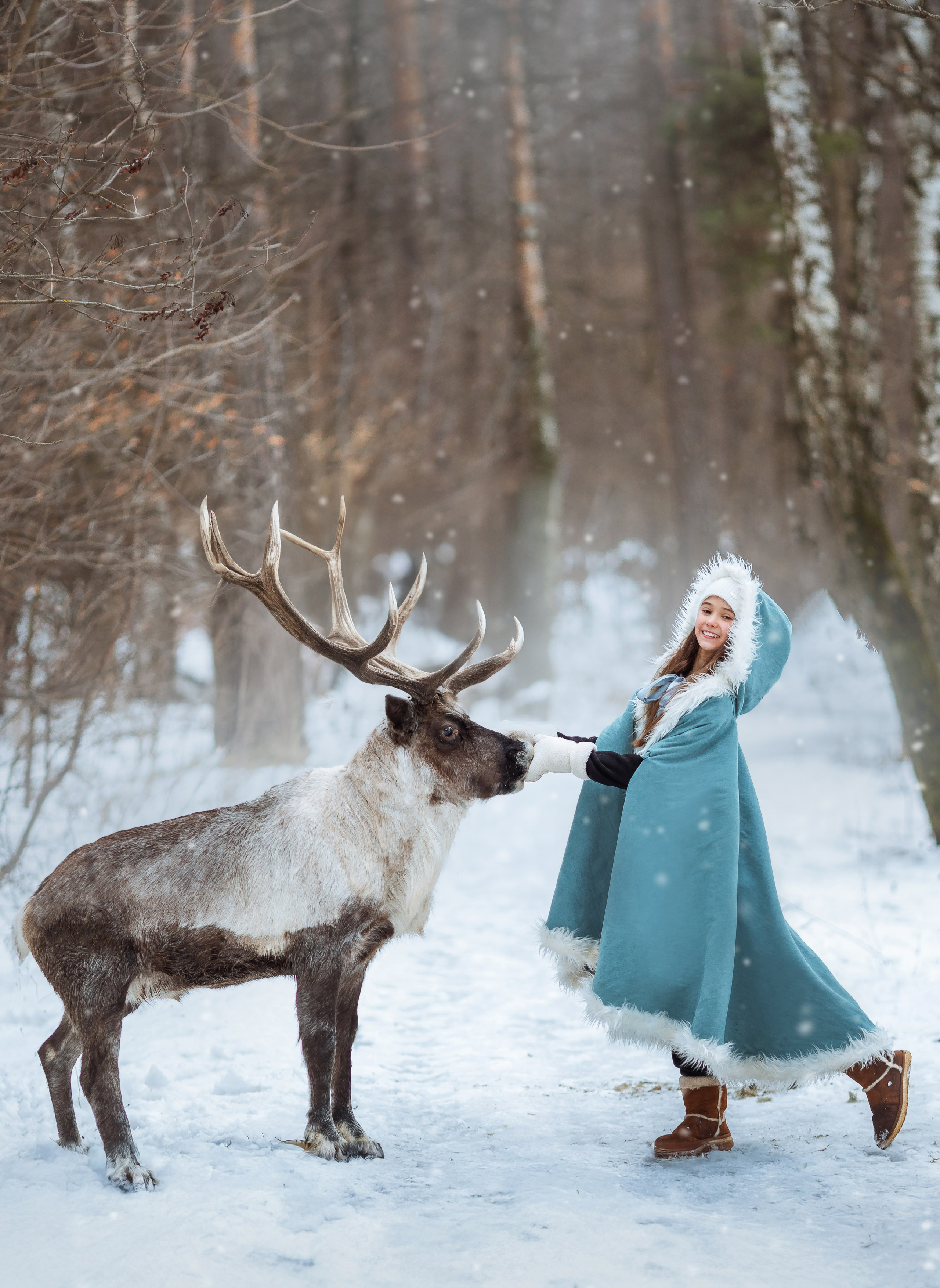 Фотосессии с оленями. Фотограф Лия Милк | Москва, Подмосковье