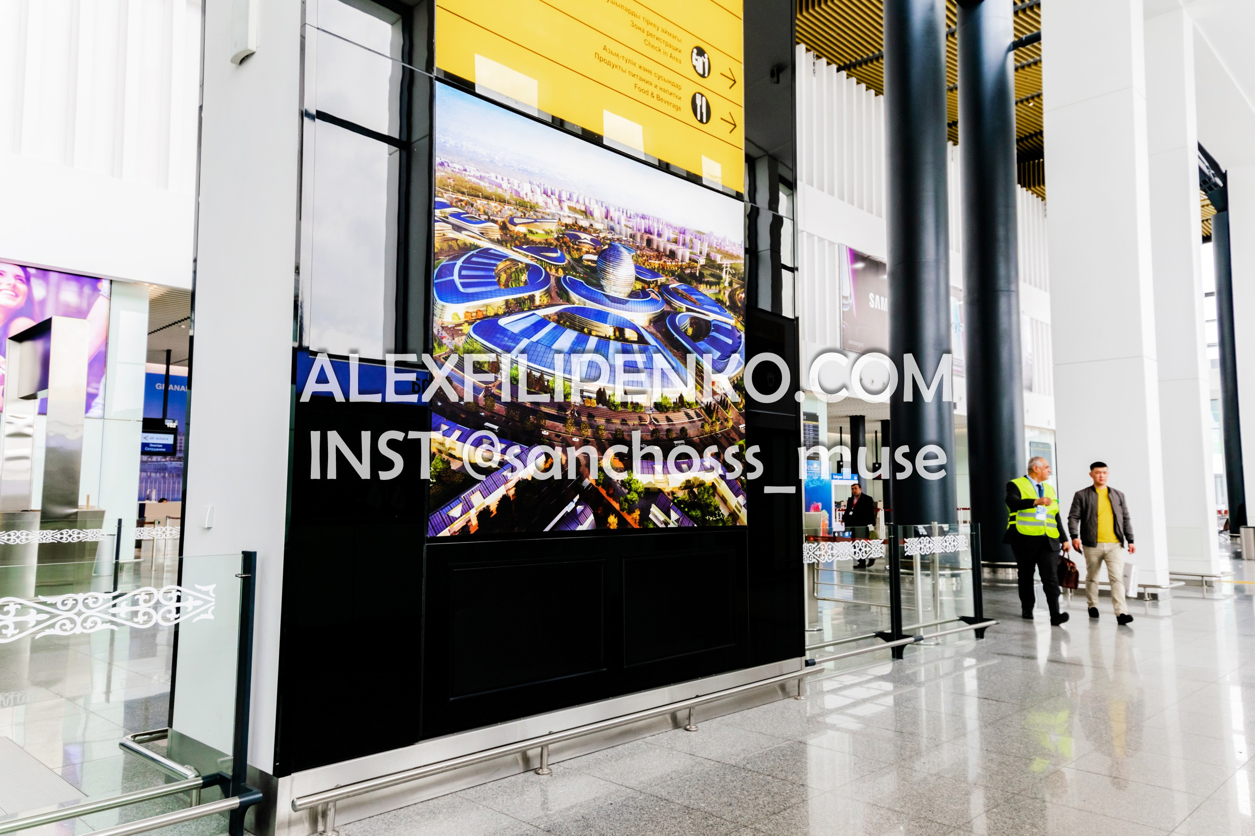 Фотосъемка для рекламного оператора MYD Production в Аэропорту Астаны. Фотограф интерьера недвижимости и архитектуры в Астане