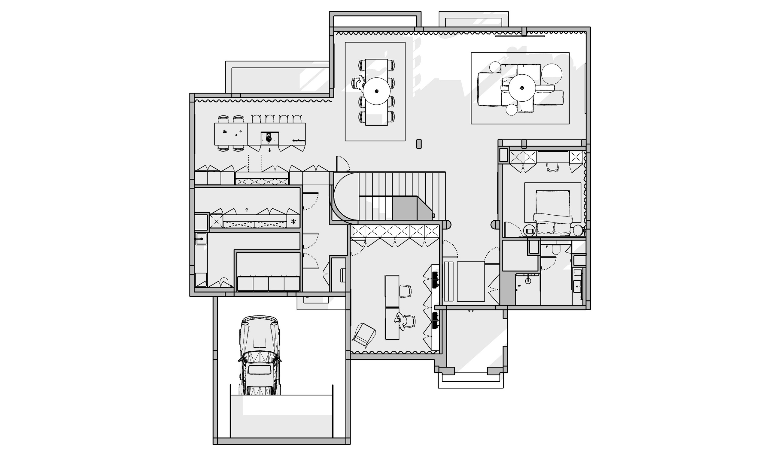 Дубай · Частный дом · 410 м². Дизайн интерьера в Калининграде — студия Dune Design. Архитектурный минимализм для жилых и коммерческих пространств