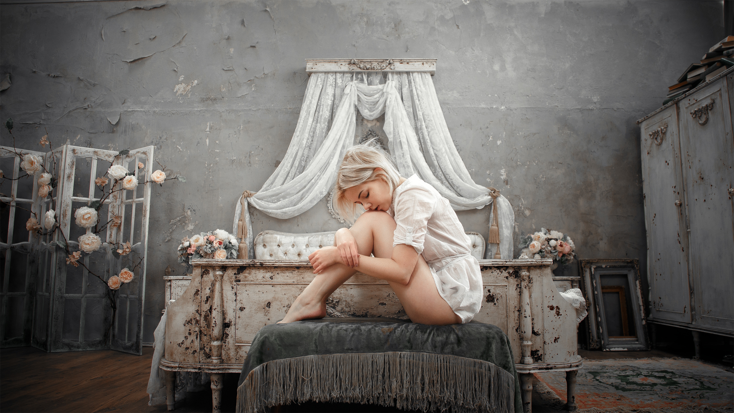 Винтажный портрет девушки