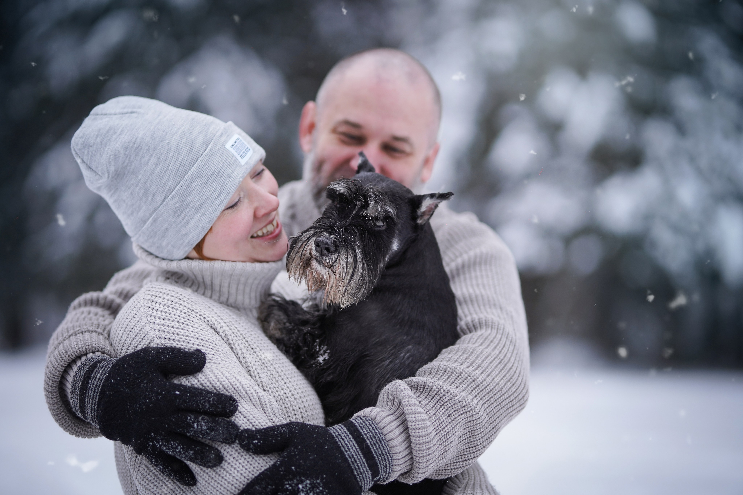 Оля Миша и шнауцеры. Фотограф-анималист в Санкт-Петербурге Яна Мартынова