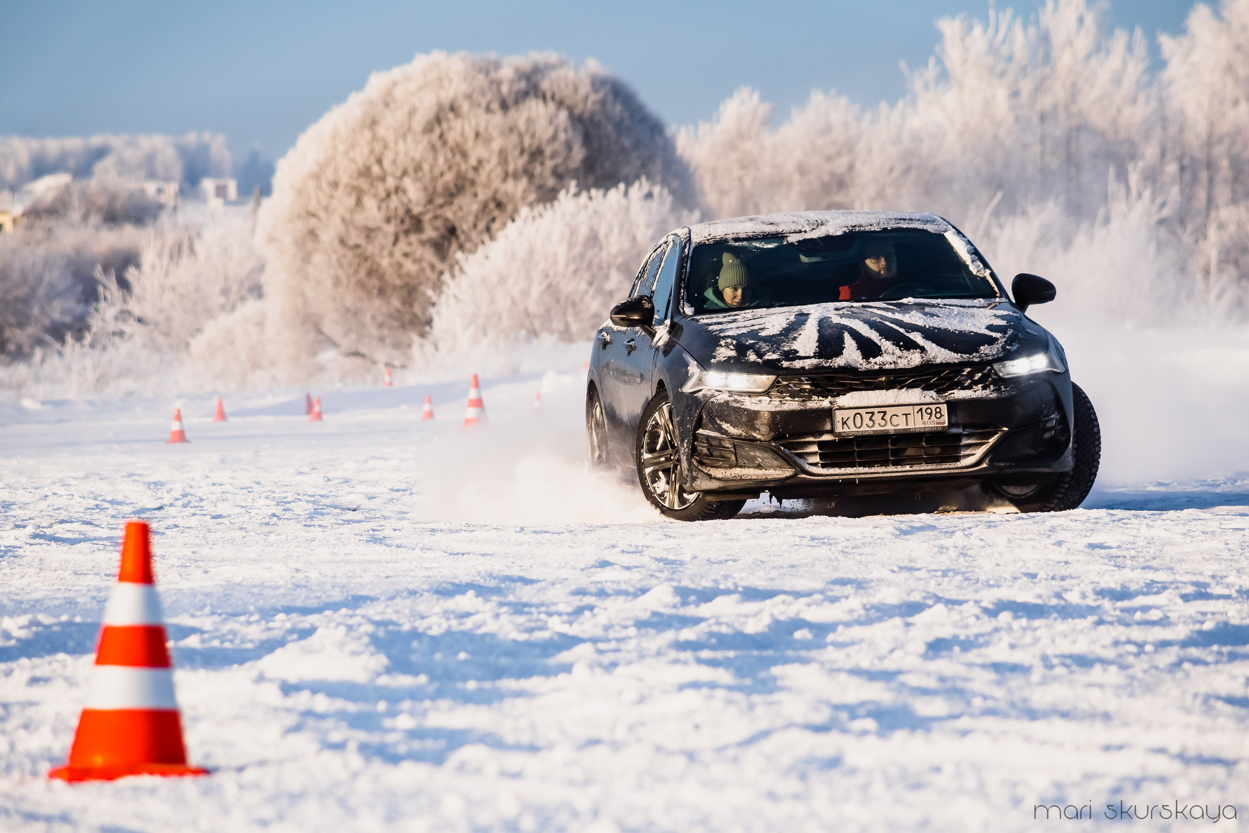 Контраварийная практика вождения автомобиля. Мотофотограф в Санкт-Петербурге Мария Скурская