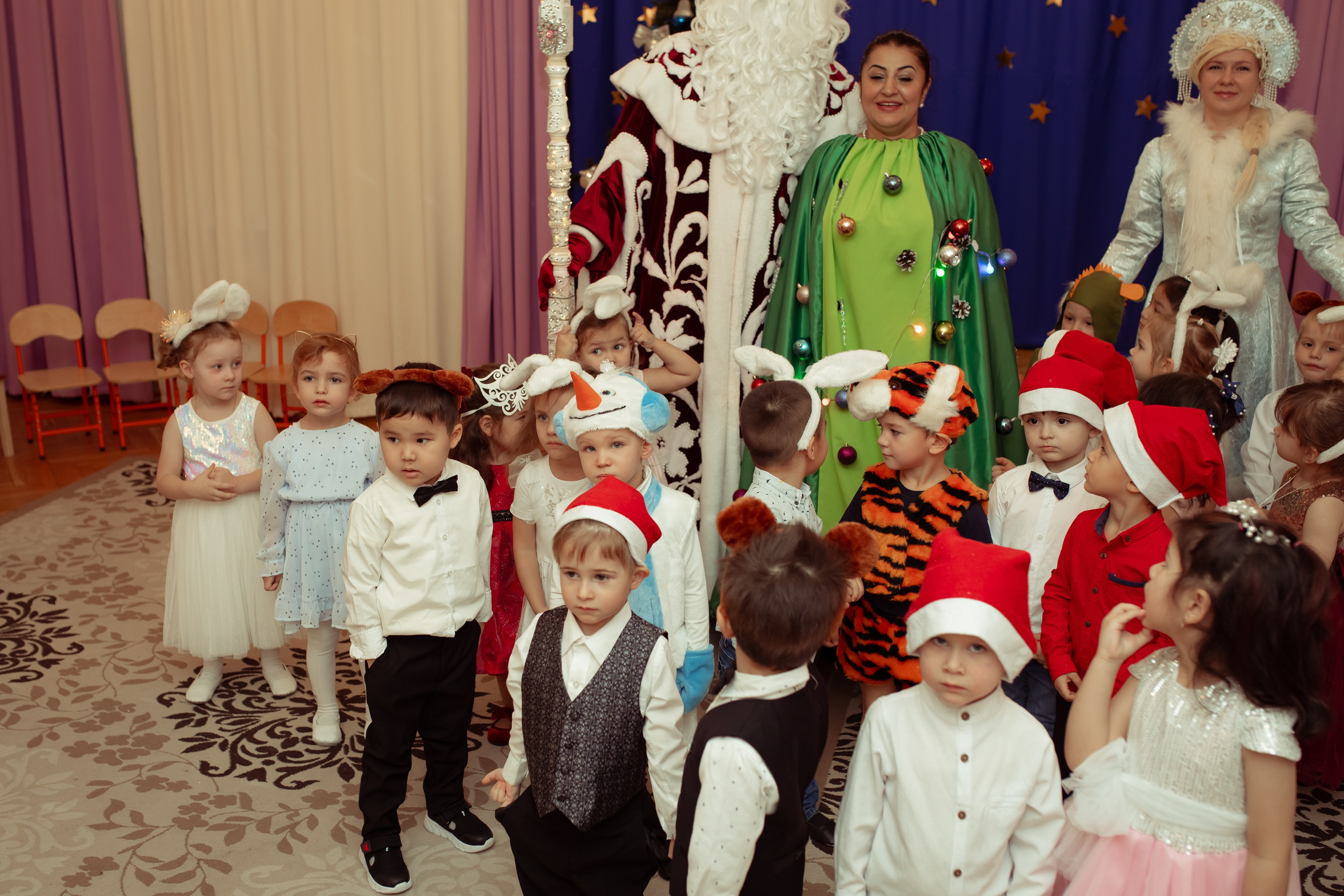 Новогодний утренник в детском саду. Семейный и детский фотограф в Москве Дорогова Екатерина
