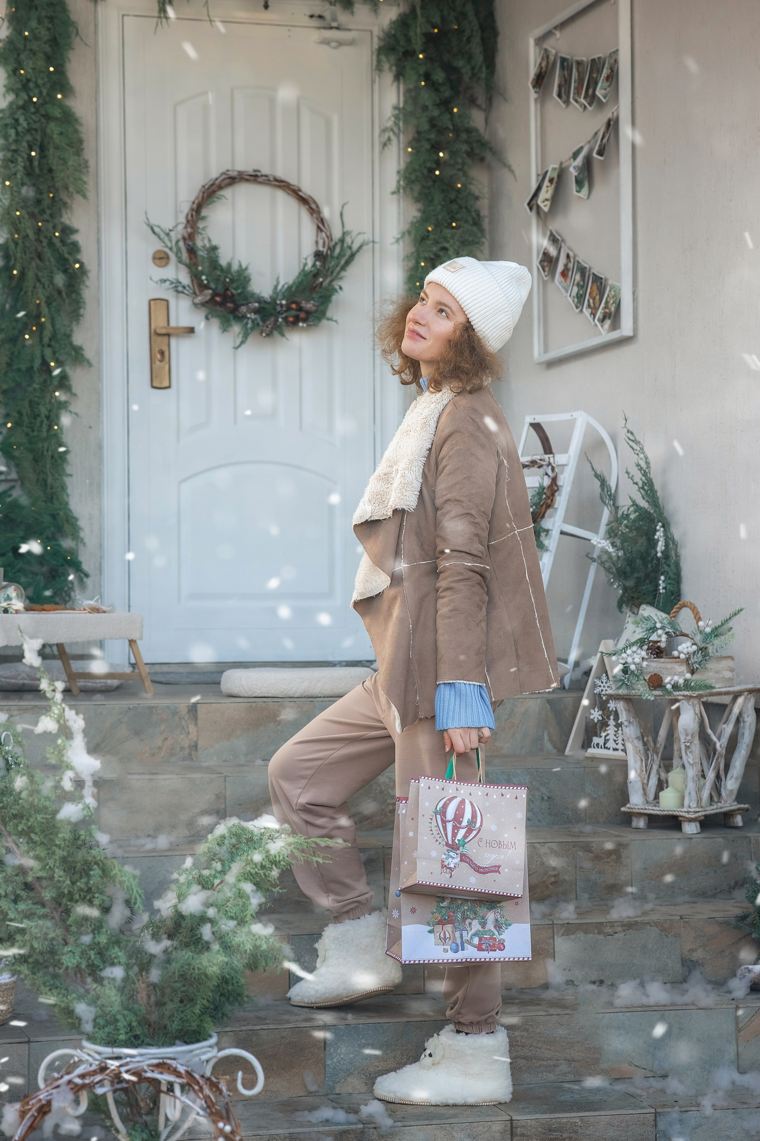 Новогоднее крыльцо. Художественный фотограф Анапа Александра Долбикова