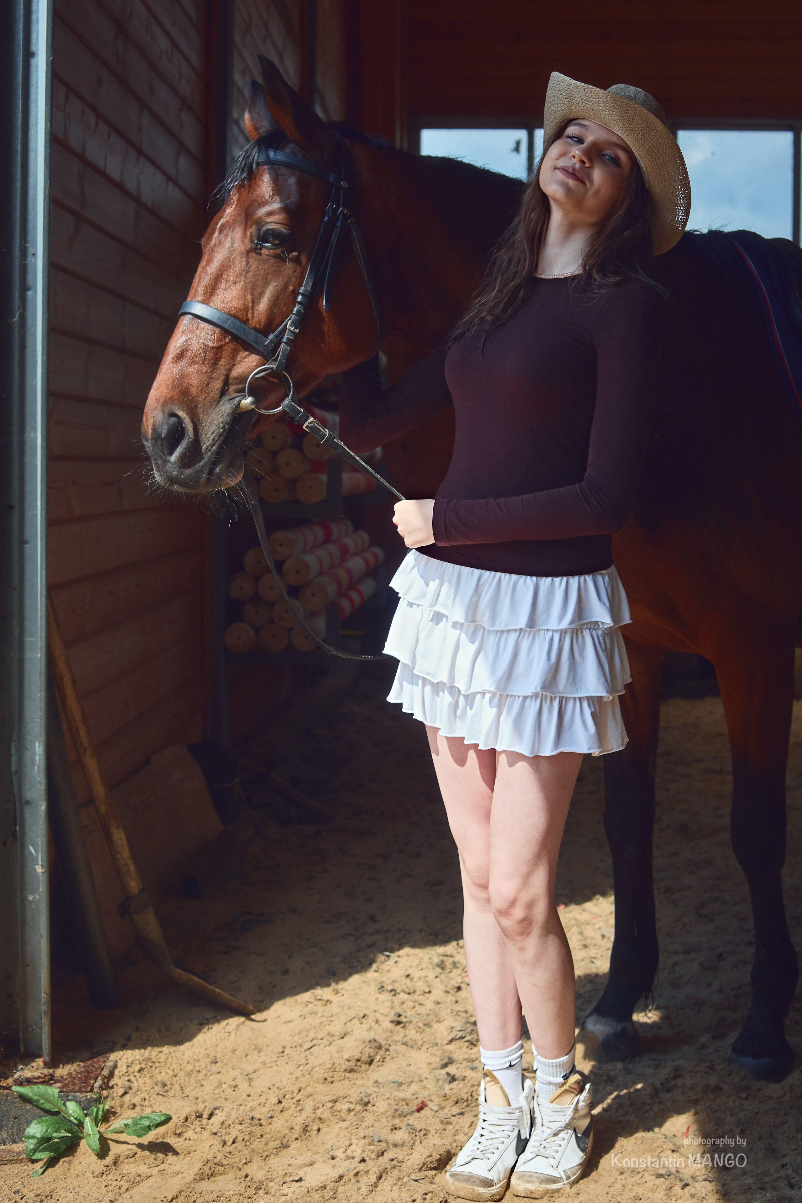 Фотопрогулка для Виктории и Полины на лошадях. Фотограф в Рязани. Свадьба, семейное фото, портрет. Константин Манго