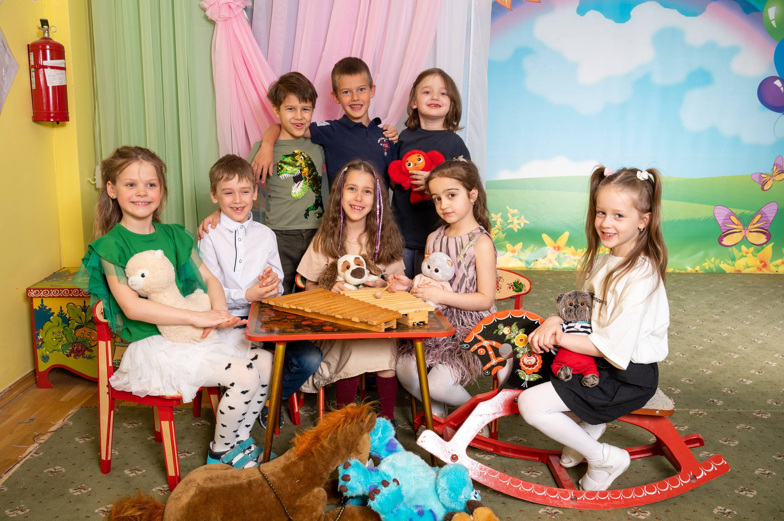 Выпускная группа. Семейный и детский фотограф в детских садах и школах