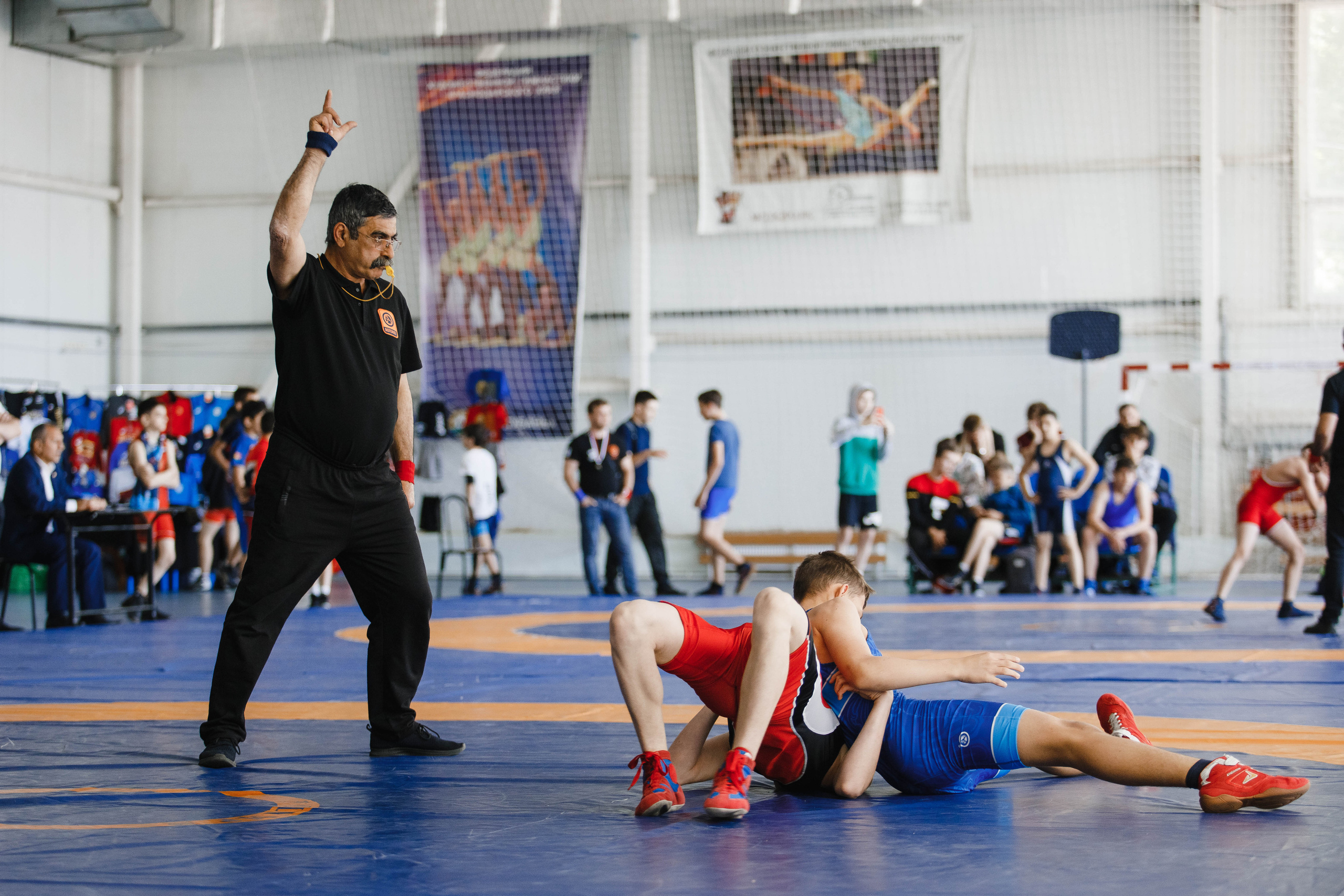 Турнир по греко-римской борьбе. Фотограф Андрей Баксов