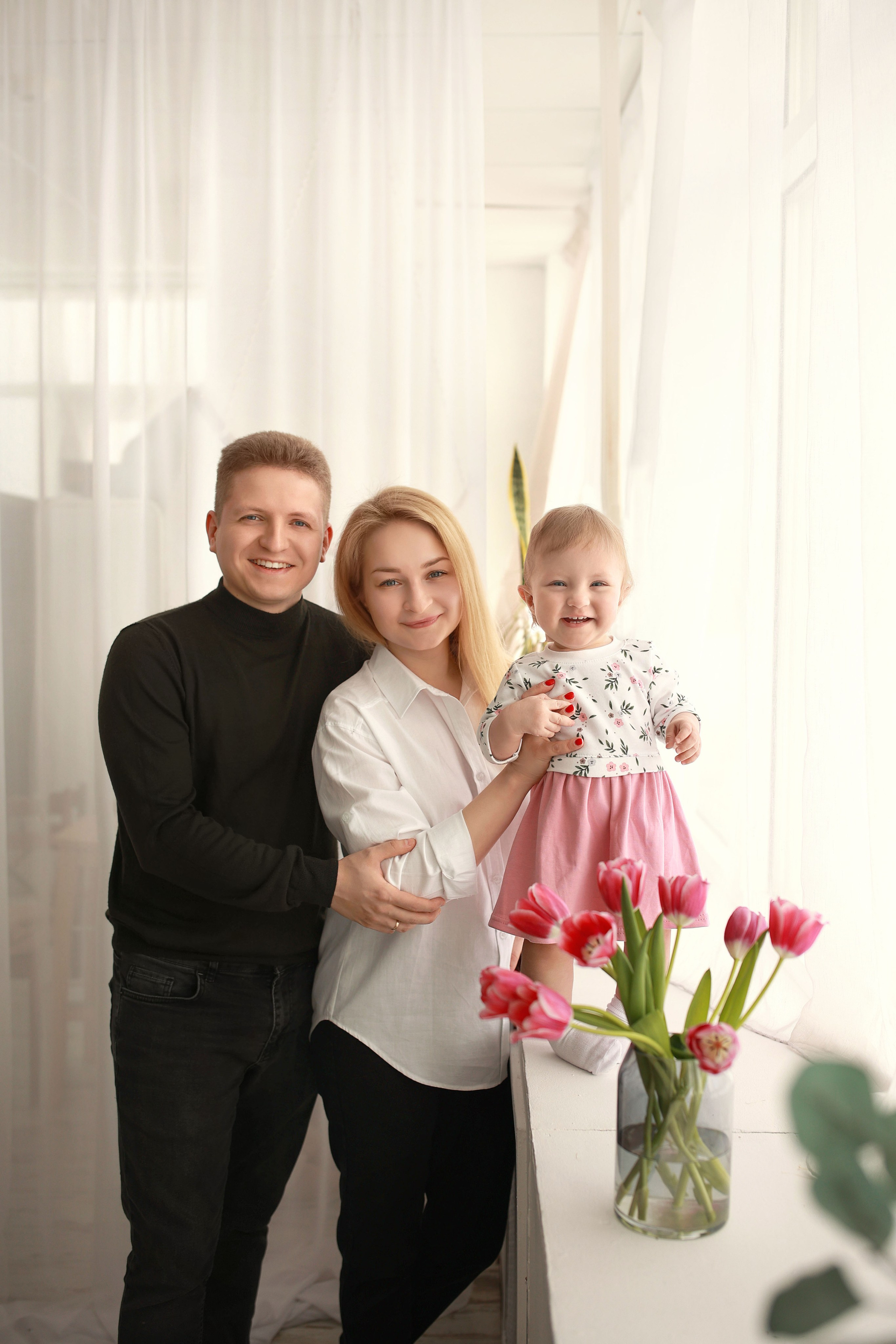 Таечке 1 годик (фотостудия ОКНА). Семейный и детский фотограф в Перми Мария Карабатова