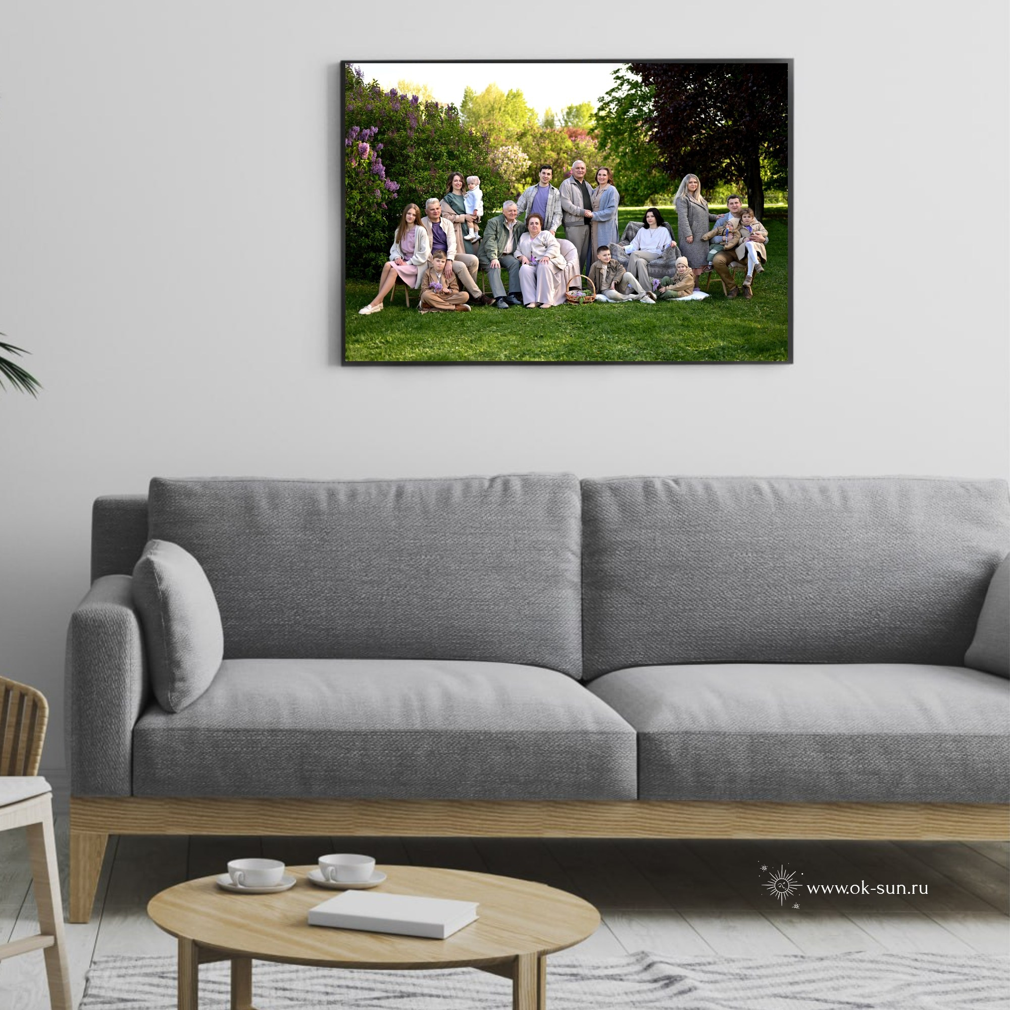 Фотосессия большой семьи на природе в Москве