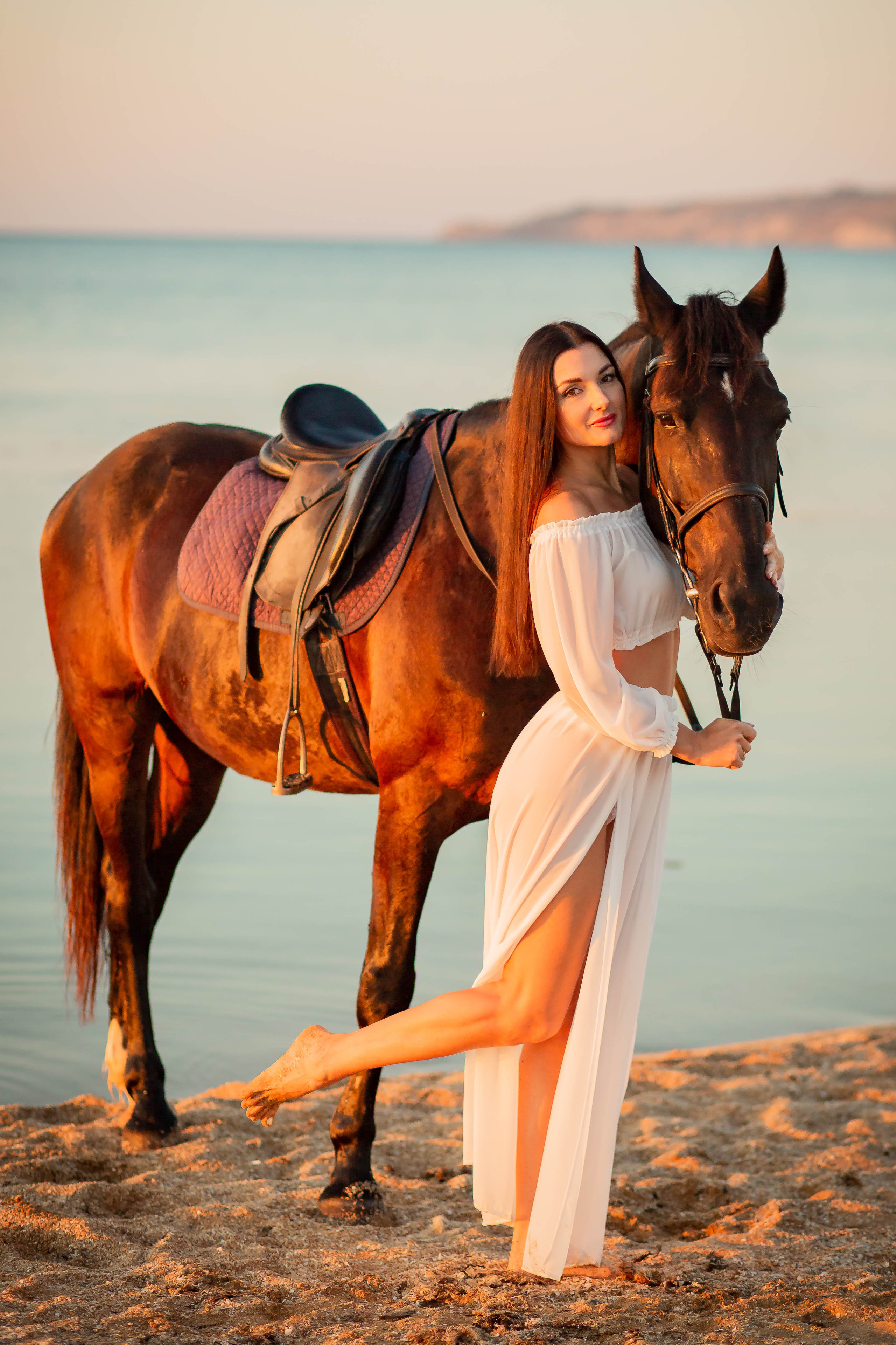 Фотосессия на море с лошадью. Фотограф в Феодосии Наталья Булгакова