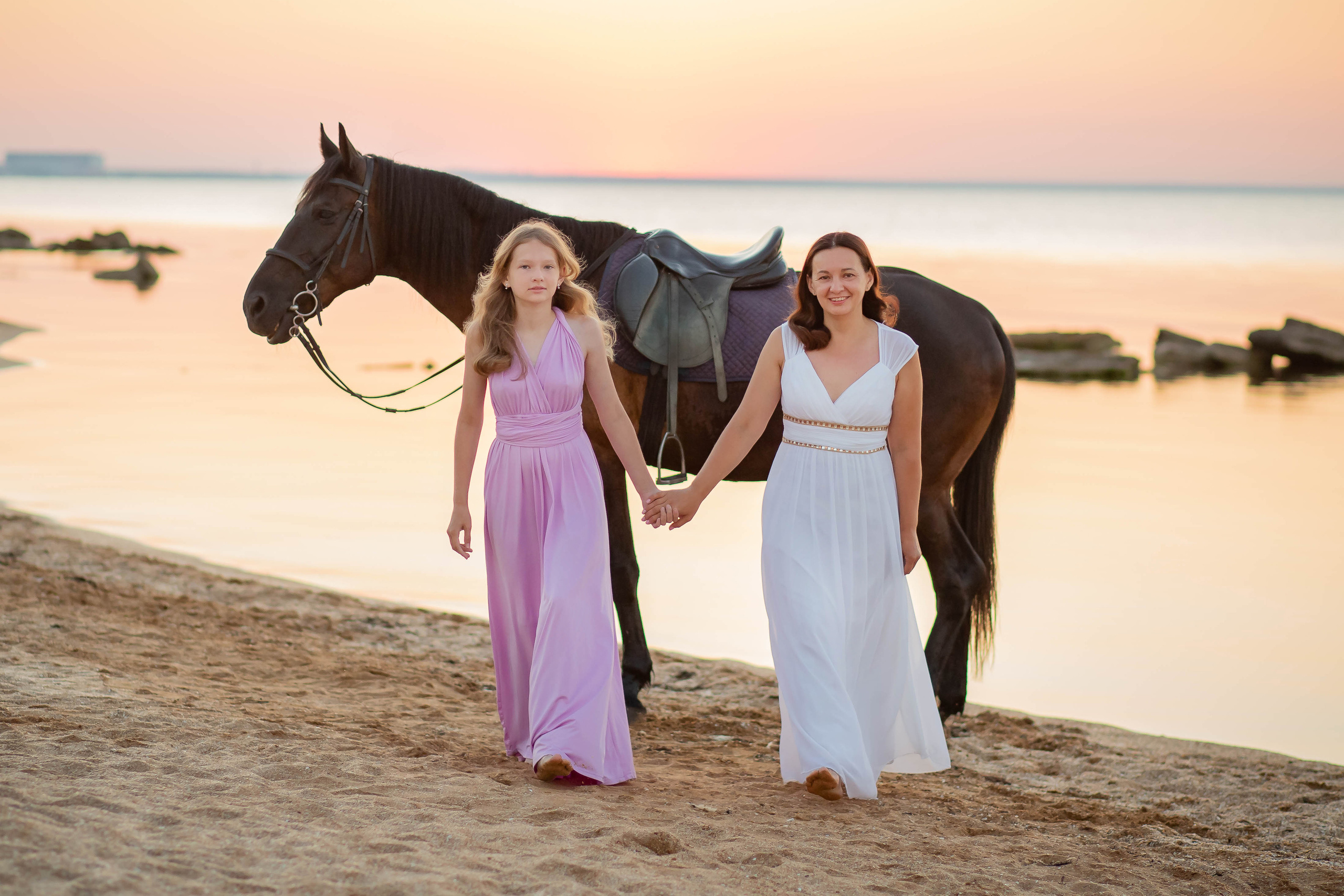 Фотосессия на море с лошадью. Фотограф в Феодосии Наталья Булгакова