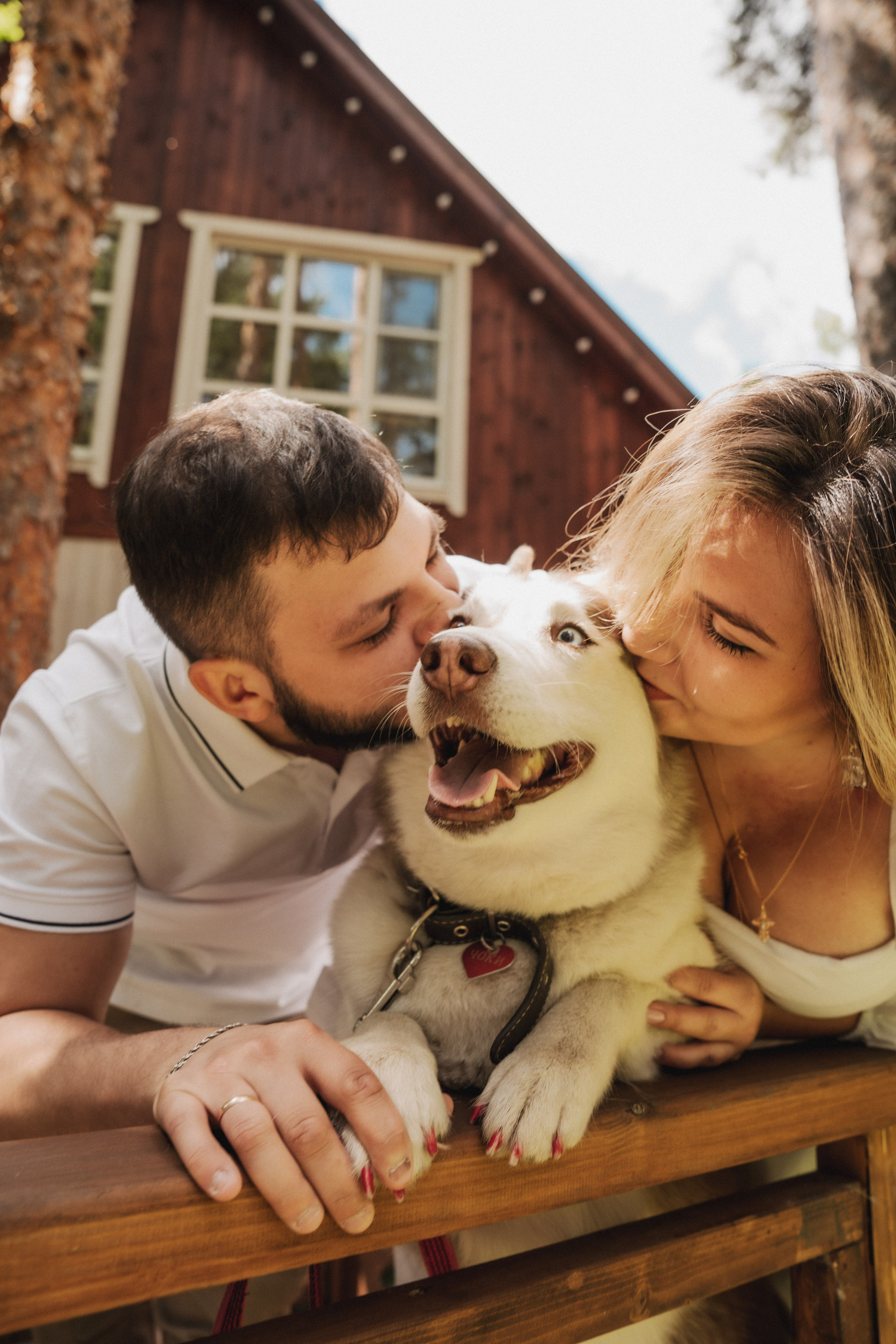 Дарья ♡ Максим ✧ Чоки — История любви, когда в семье есть хаски. Свадебный и портретный фотограф в Москве, Светлана Янковая