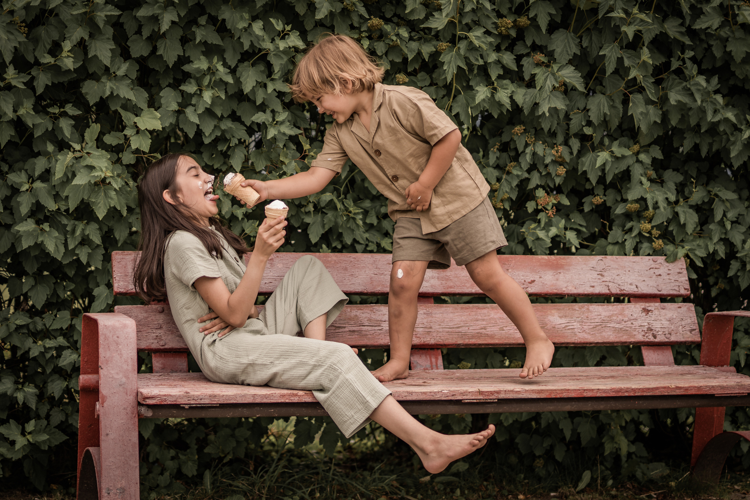 Мороженое и дети. Семейный фотограф Ефремова Виктория
