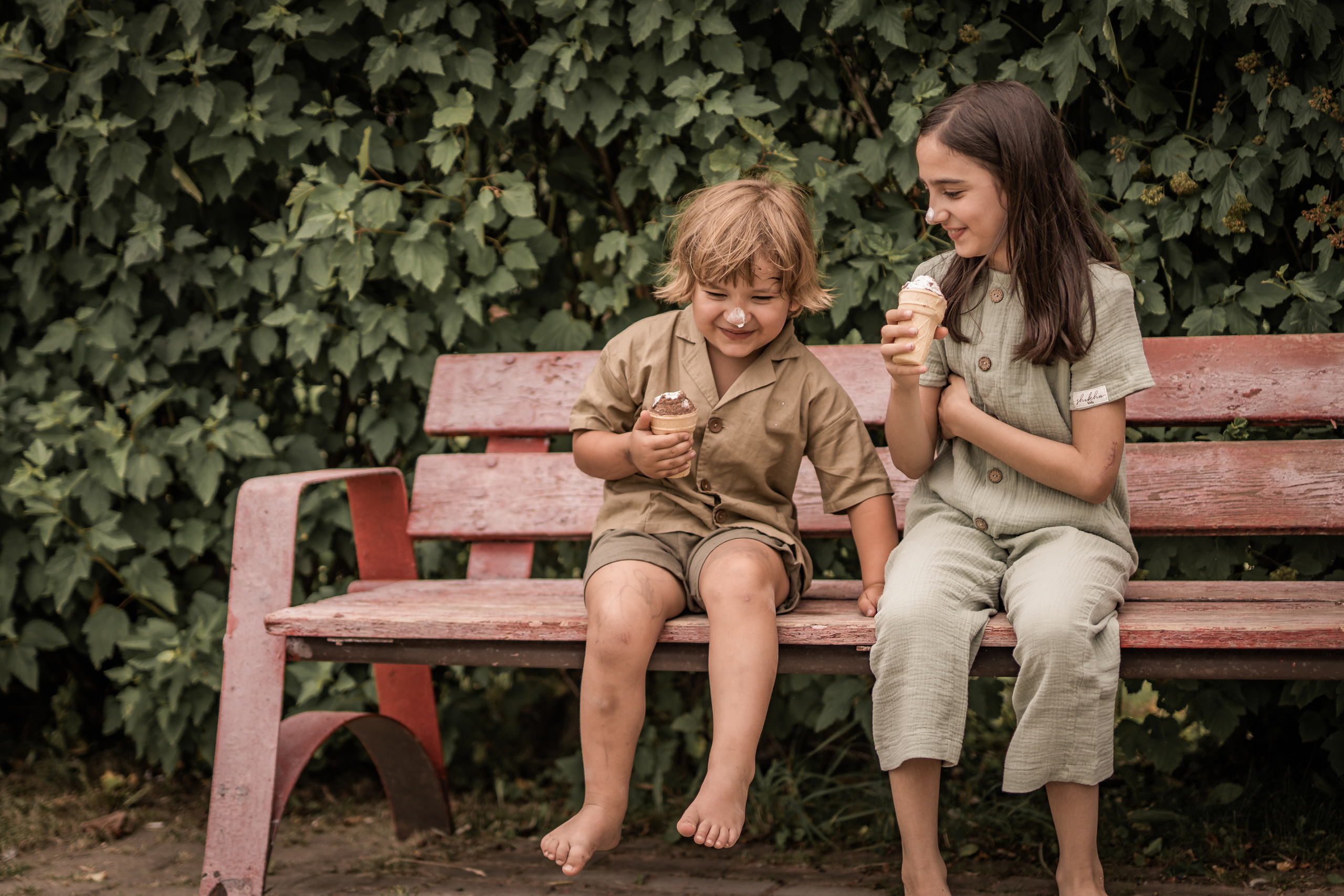 Мороженое и дети. Семейный фотограф Ефремова Виктория