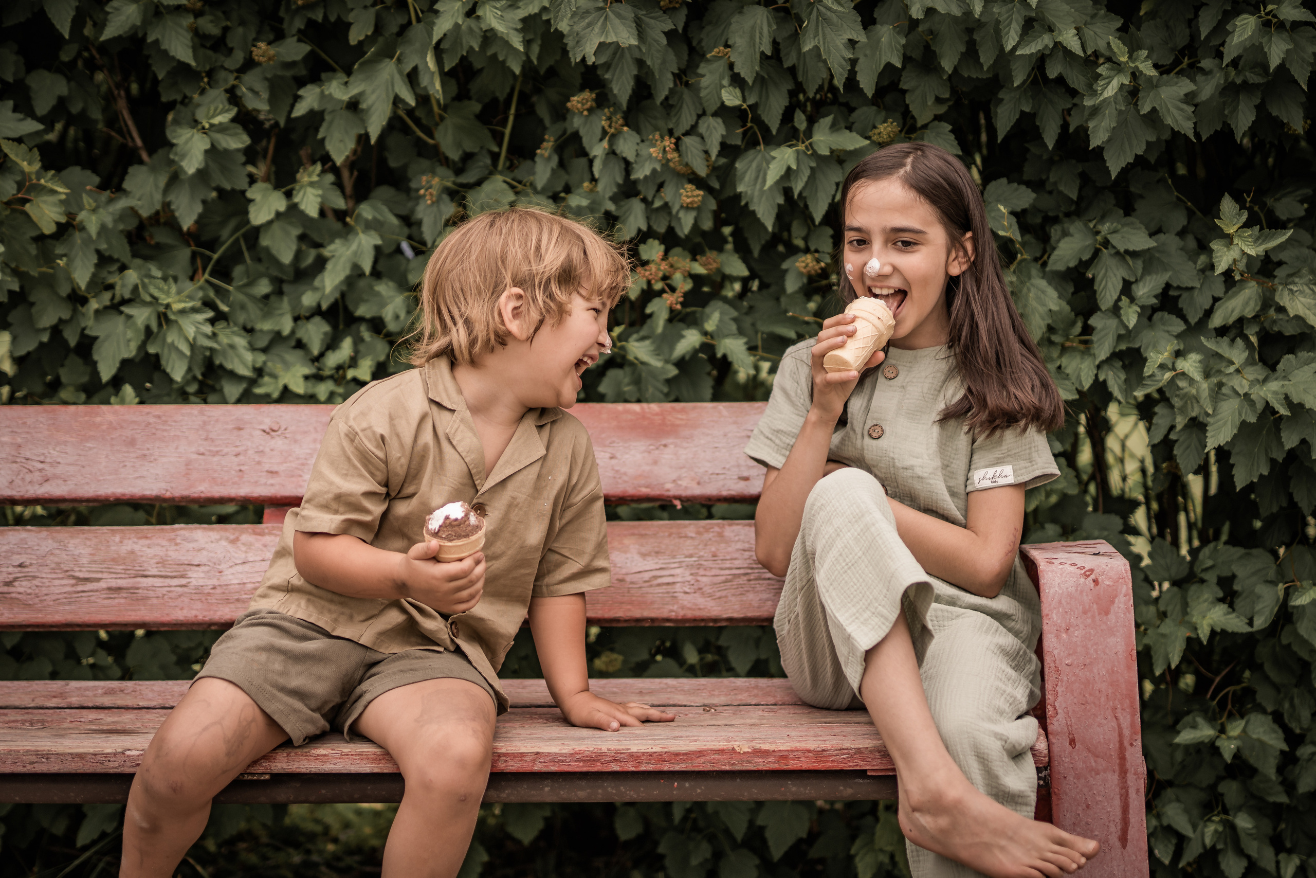 Мороженое и дети. Семейный фотограф Ефремова Виктория