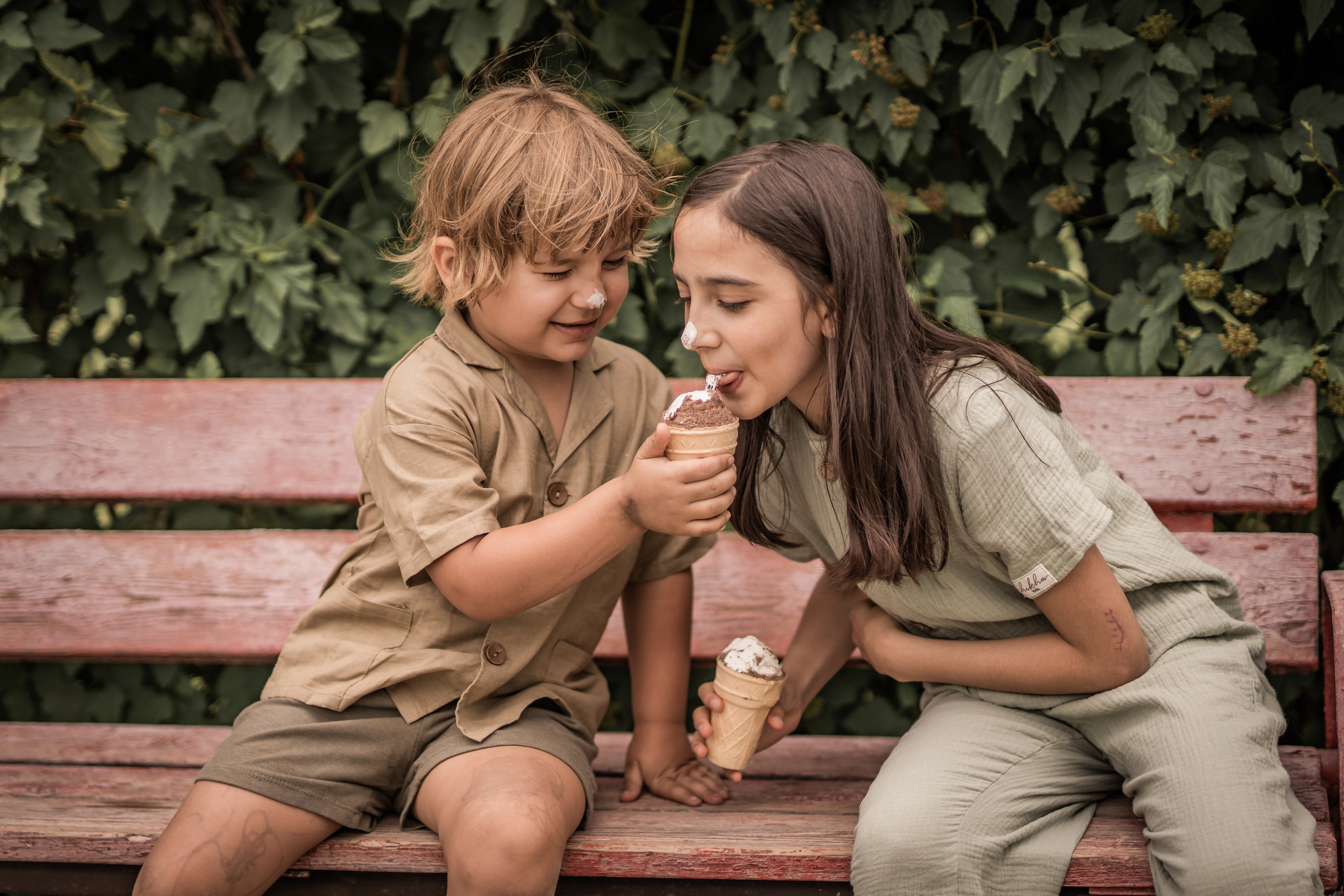 Мороженое и дети. Семейный фотограф Ефремова Виктория