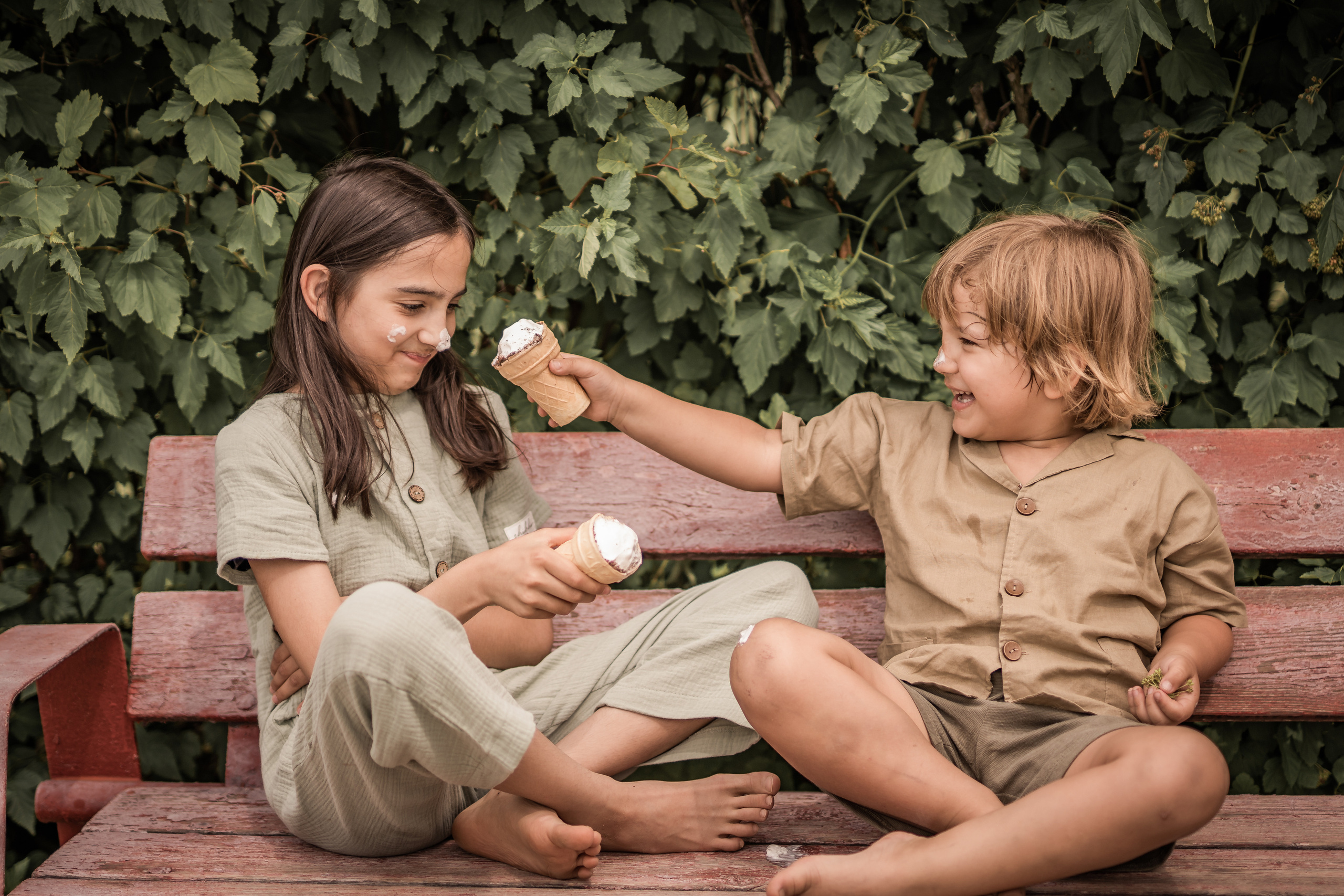 Мороженое и дети. Семейный фотограф Ефремова Виктория