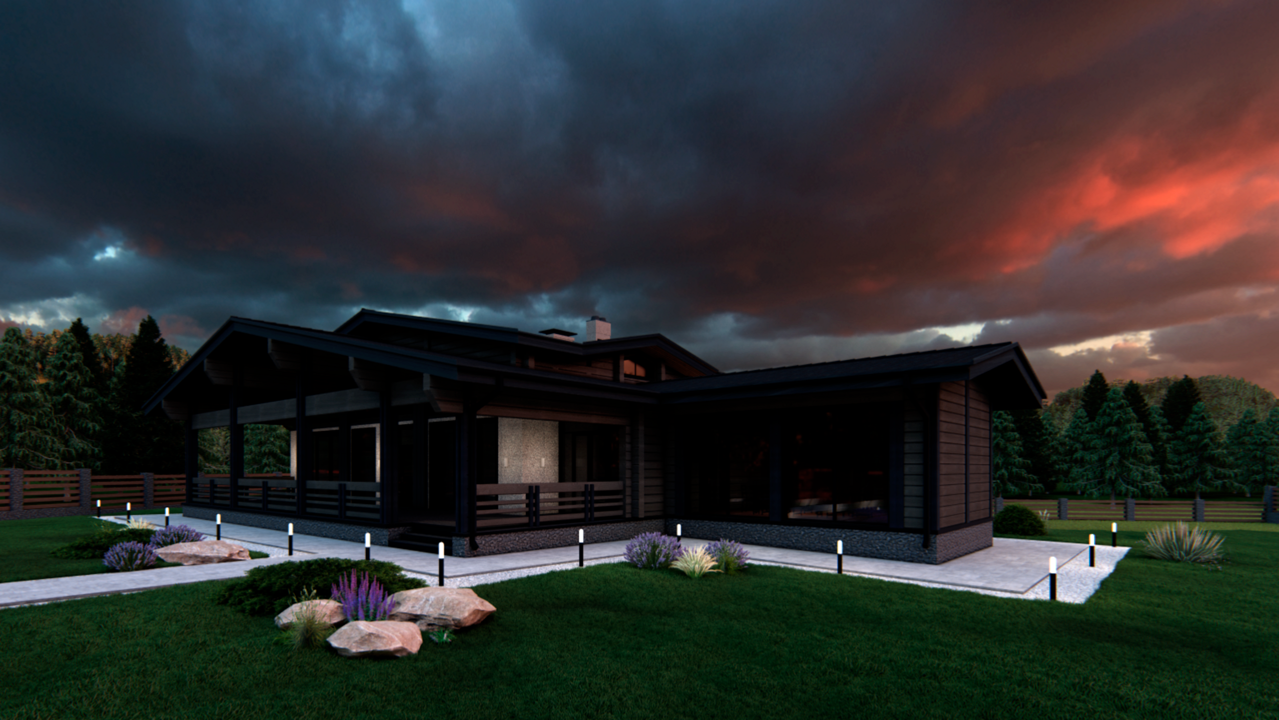 Современное шале в горах Алтая. RASEN DESIGN. Архитектурные проекты зданий, интерьеров и благоустройства