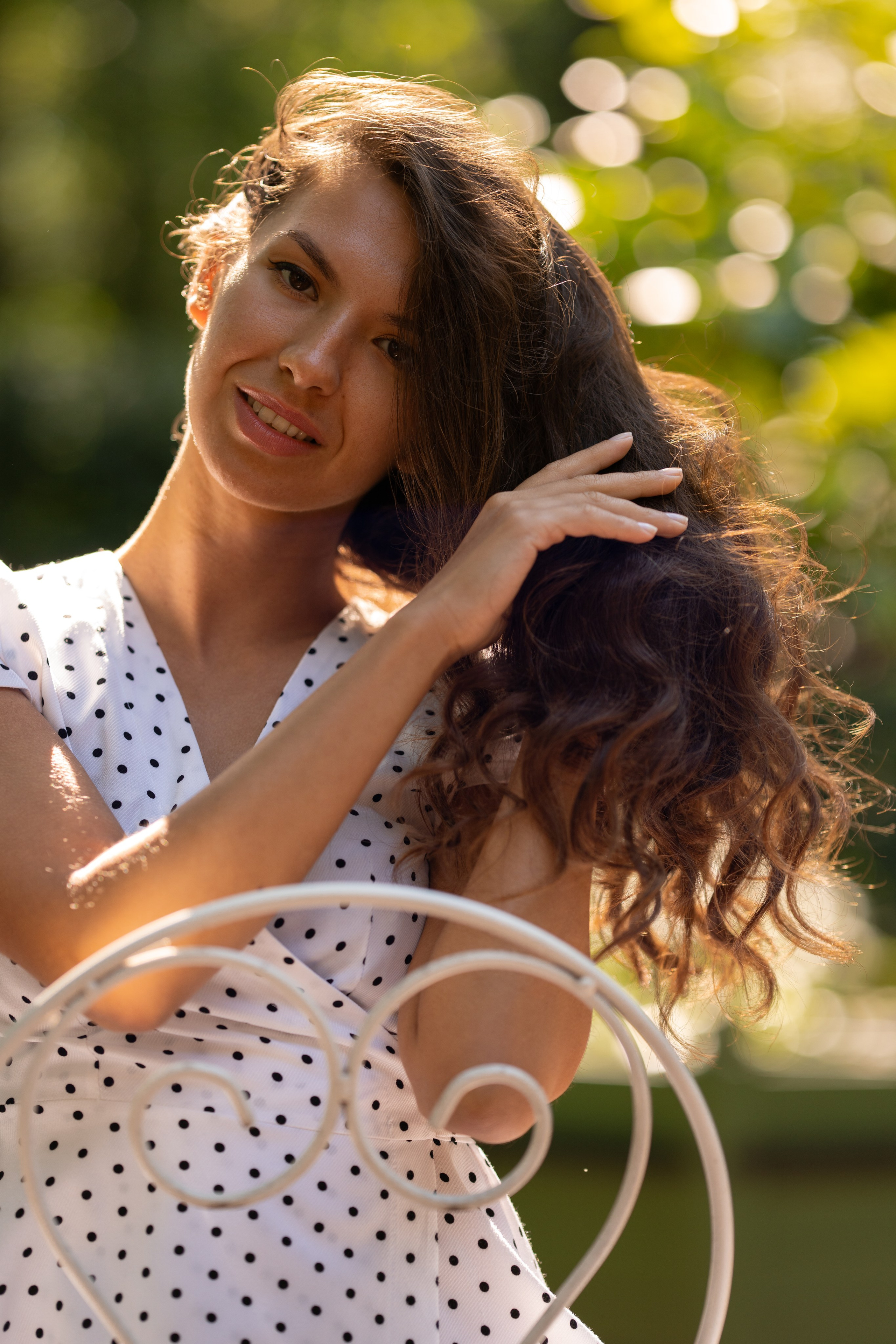 Виолетта в Летнем саду. Семейный и портретный фотограф в Санкт-Петербурге Татьяна Гримоть