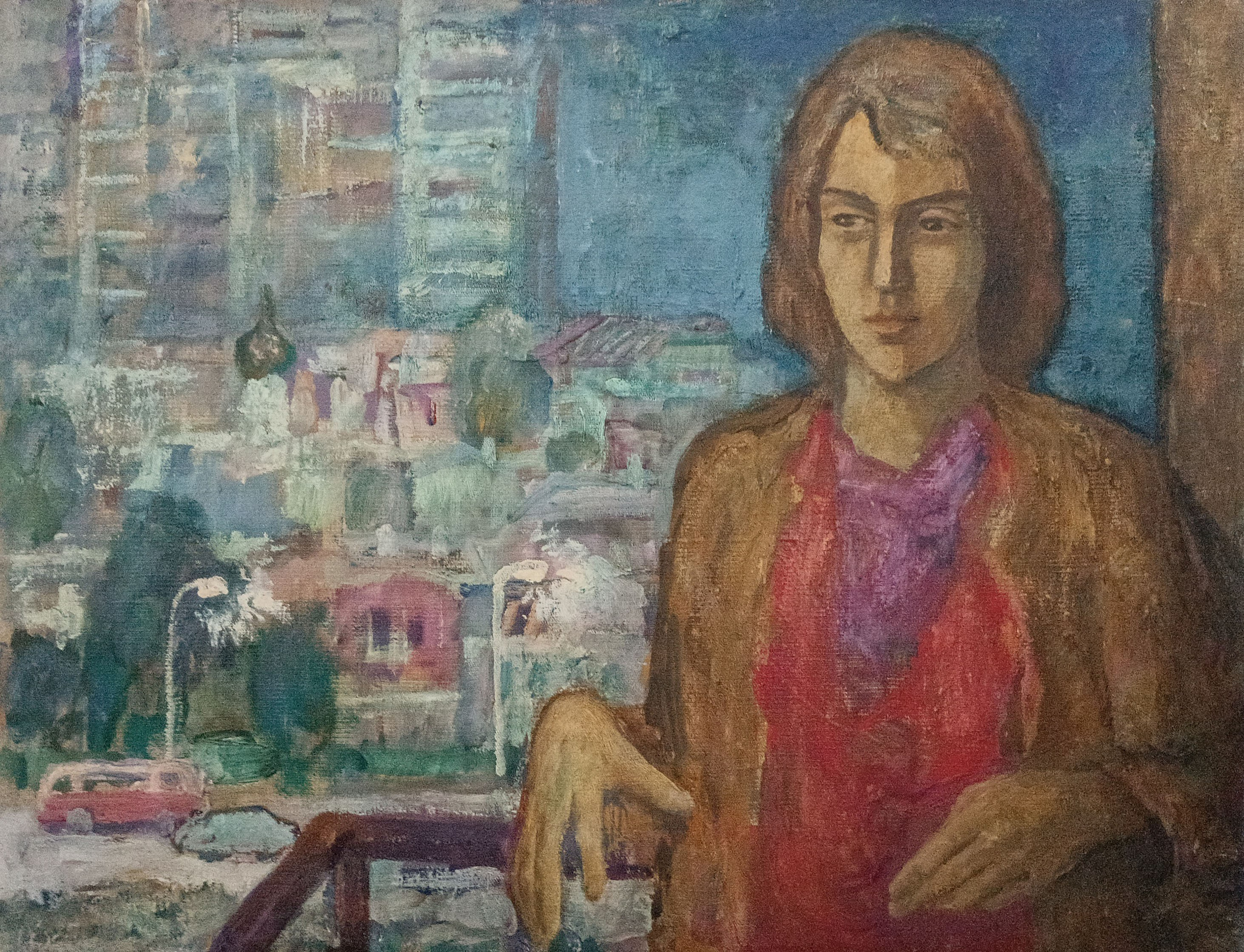 «На балконе» 1974 год. Художник Величко Вадим Семёнович