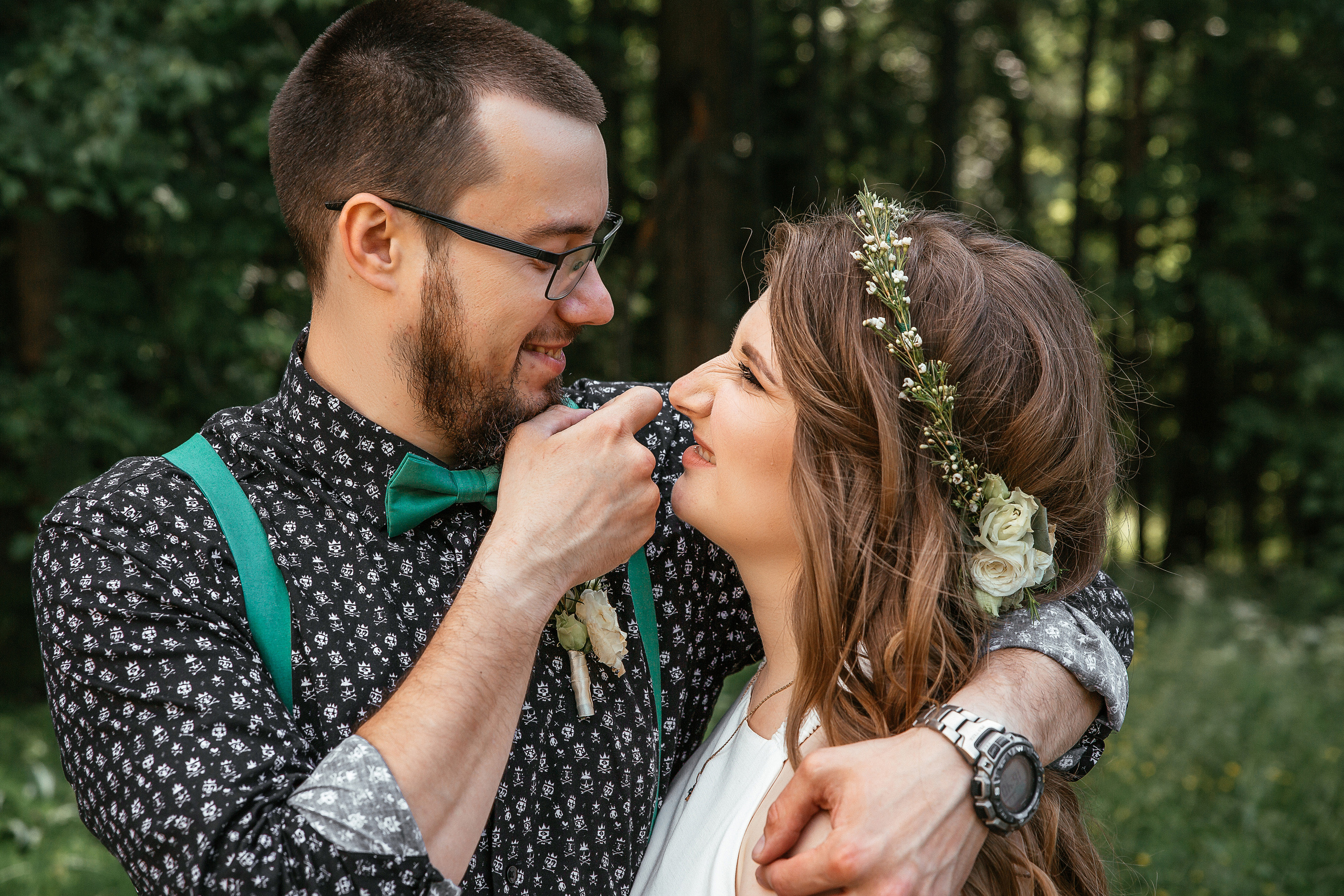 Свадебная фотосессия в лесу Москва. Свадебный фотограф в Ростове Александр Артс