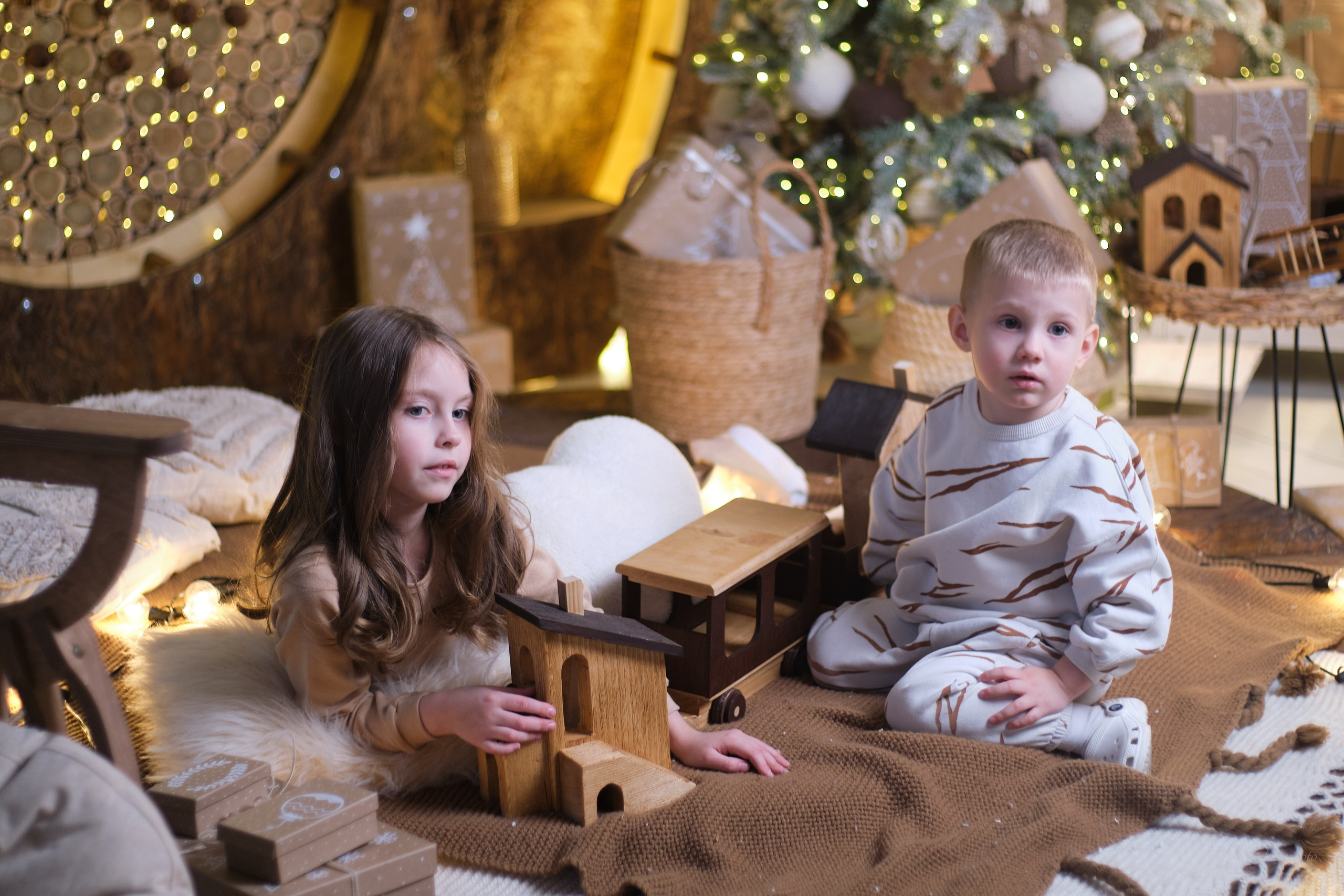 новогодняя семейная фотосессия в Воскресенске