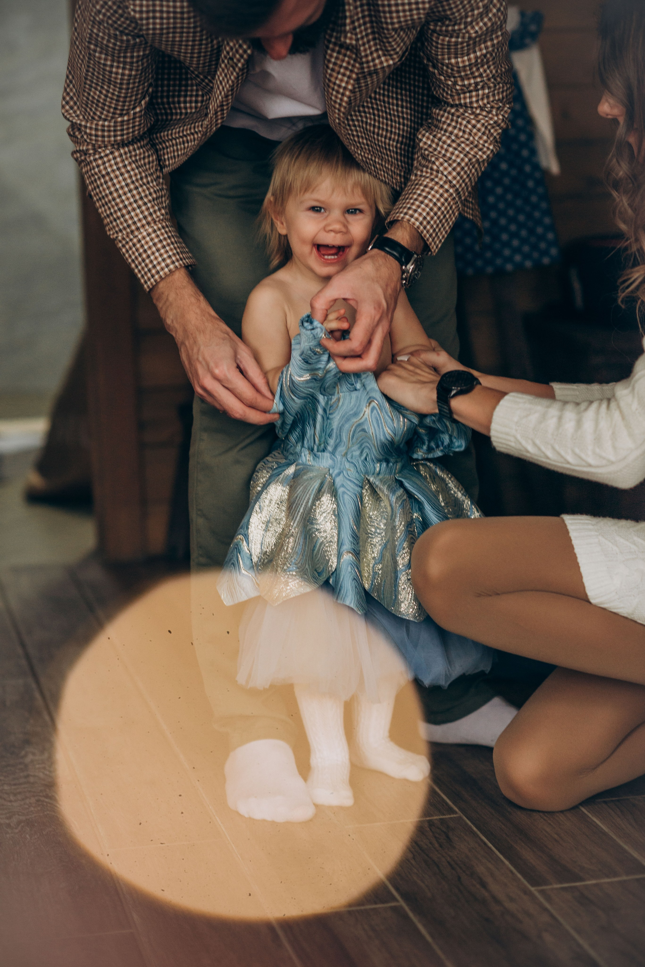 Семейная новогодняя фотосессия в студии. Семейный фотограф в Домодедово и Москве Елена Пичугина